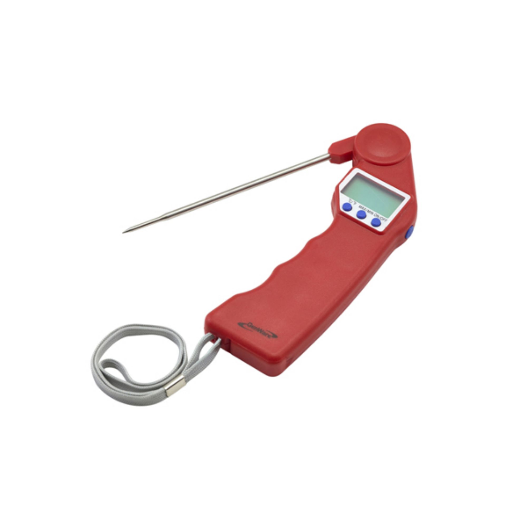 Picture of Genware Red Folding Probe Pocket Thermometer - THERM-FLDR