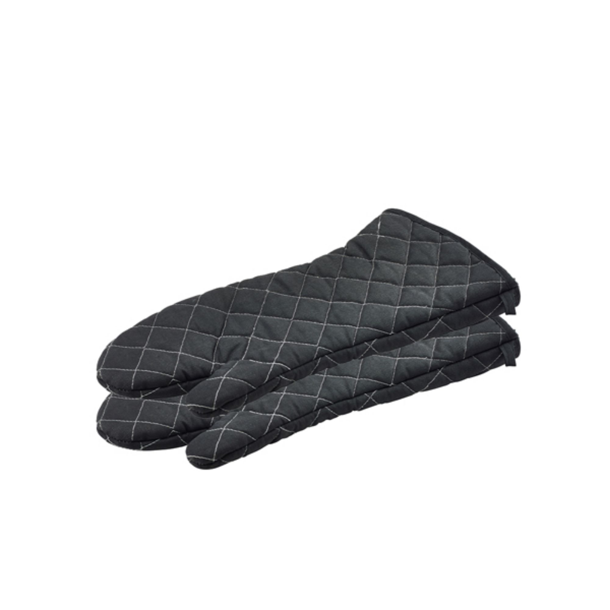 Picture of Flame Retardant 17" Black Oven Mitt (Pair) - MIT17BK