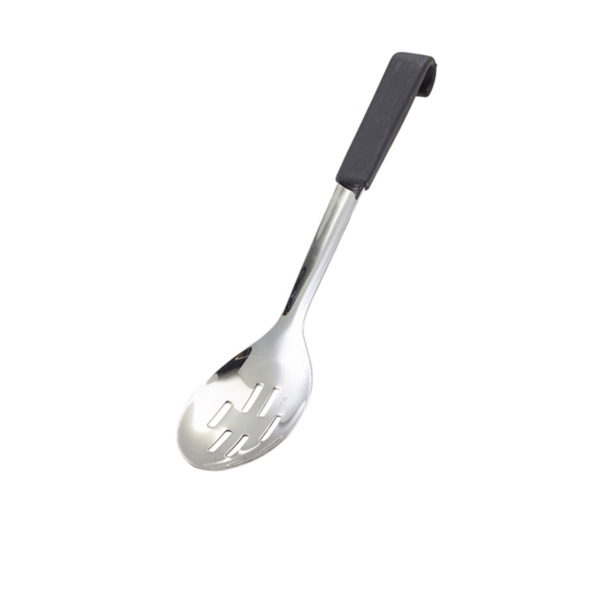 Picture of GenWare Black Handled Slotted Serving Spoon 34cm - 566-05BK