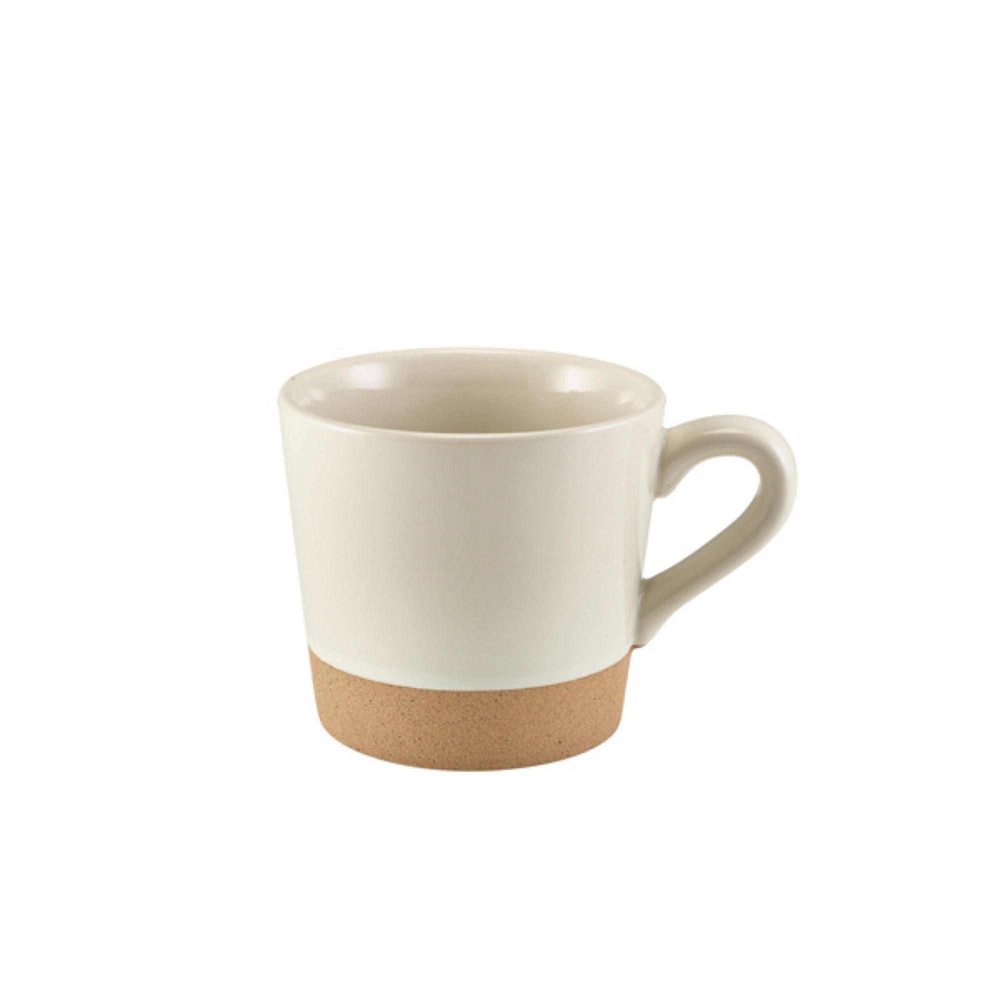 Picture of GenWare Kava White Stoneware Coffee Cup 34cl/ 12oz - Pack of 6 - CUP-KW34