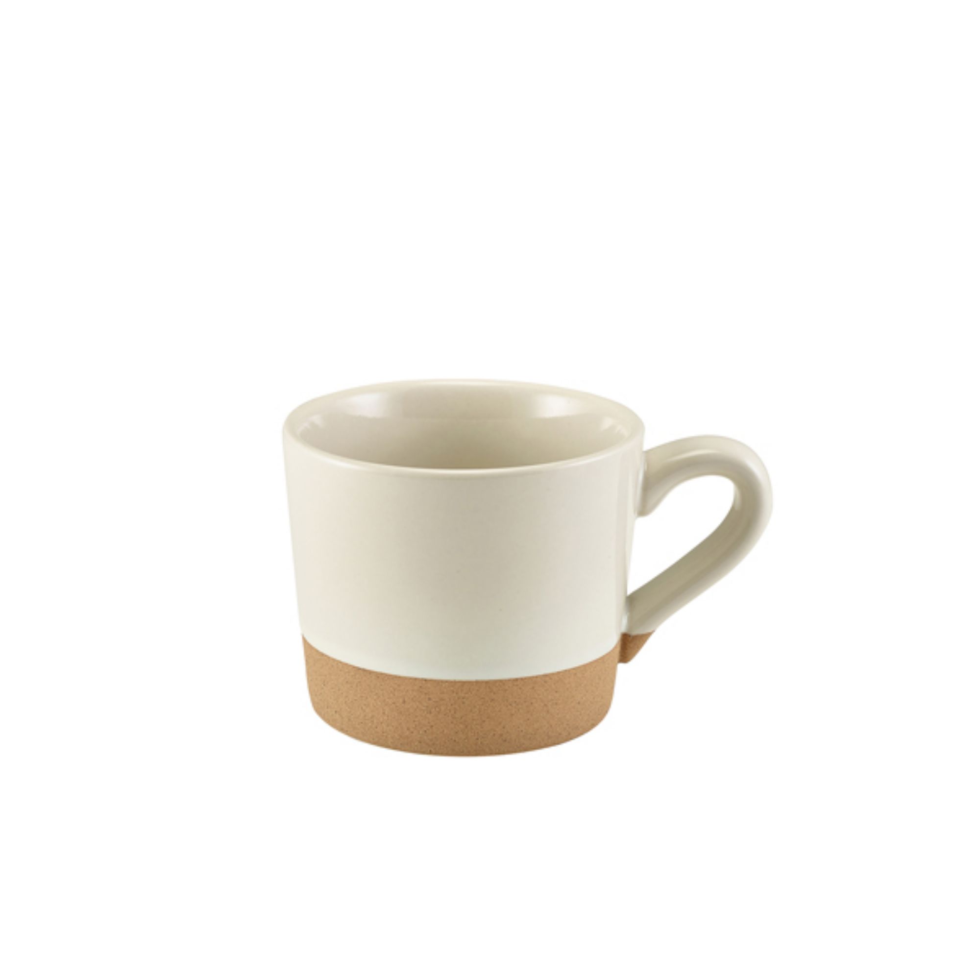 Picture of GenWare Kava White Stoneware Coffee Cup 28.5cl/ 10oz - Pack of 6 - CUP-KW28