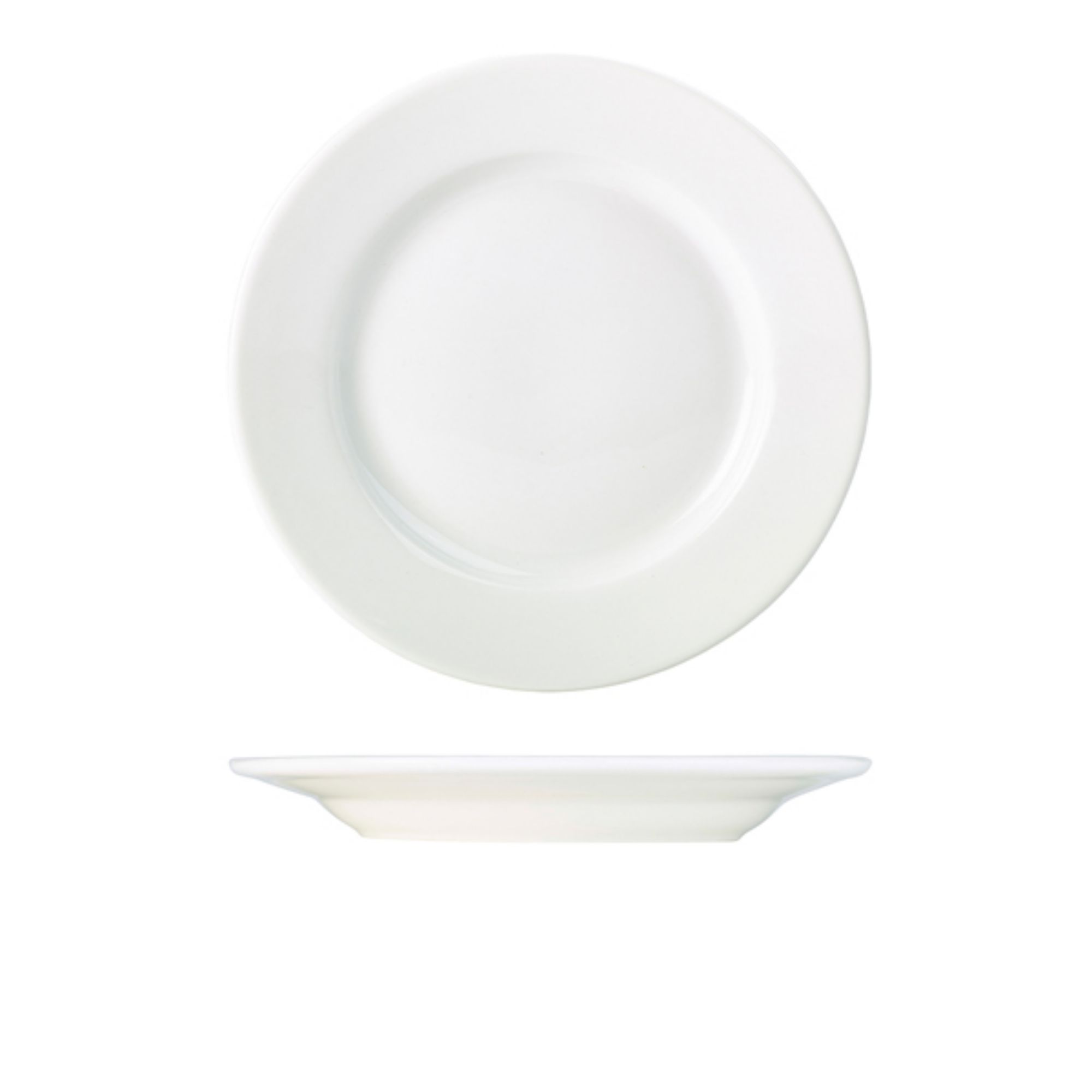 Picture of Genware Porcelain Classic Winged Plate 27cm/ 10.75" - Pack of 6 - 160627