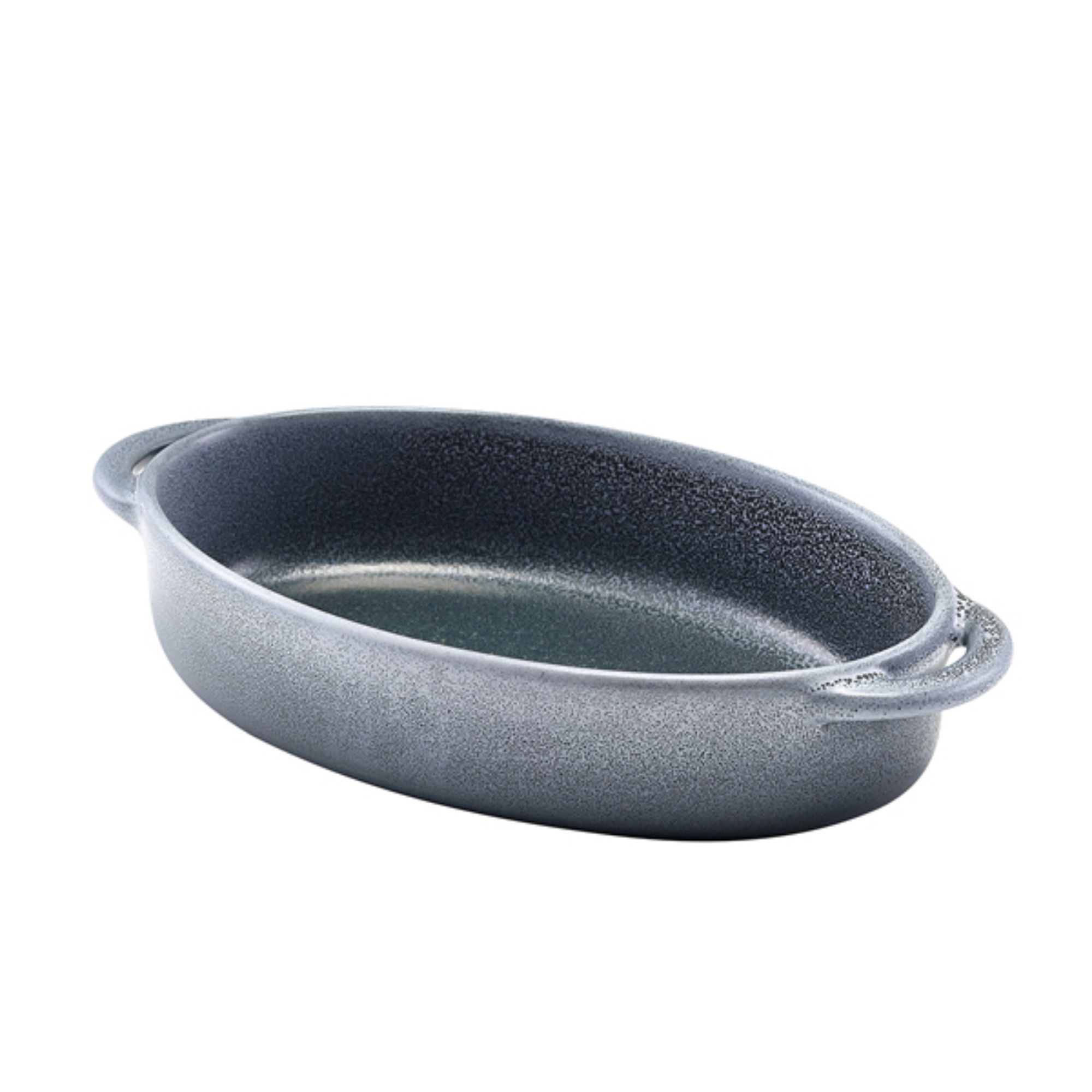 Picture of Forge Graphite Stoneware Oval Dish 17.5 x 11.5 x 4cm - Pack of 6 - CT-OD18G