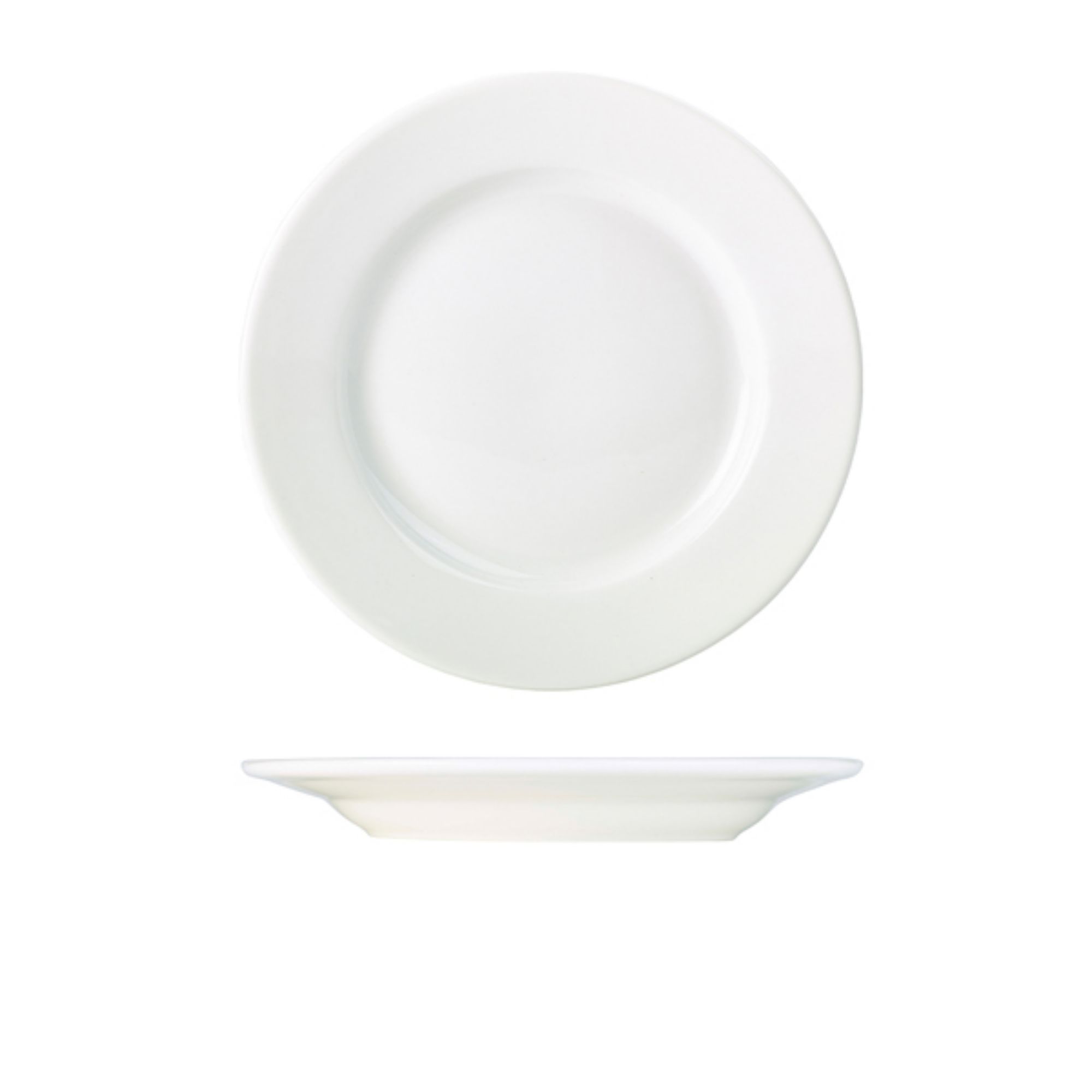 Picture of Genware Porcelain Classic Winged Plate 26cm/ 10.25" - Pack of 6 - 160626