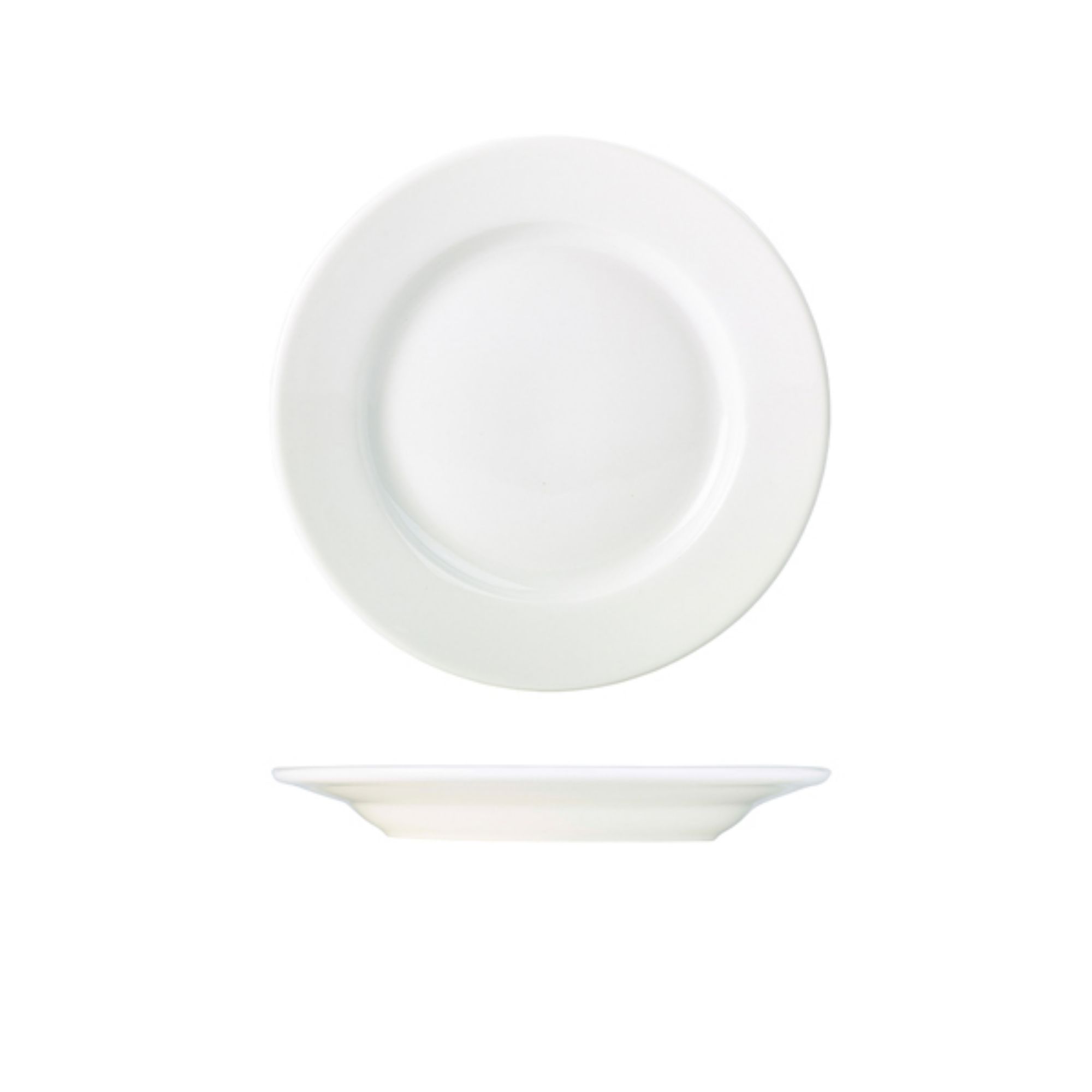 Picture of Genware Porcelain Classic Winged Plate 21cm/ 8.25" - Pack of 6 - 160621
