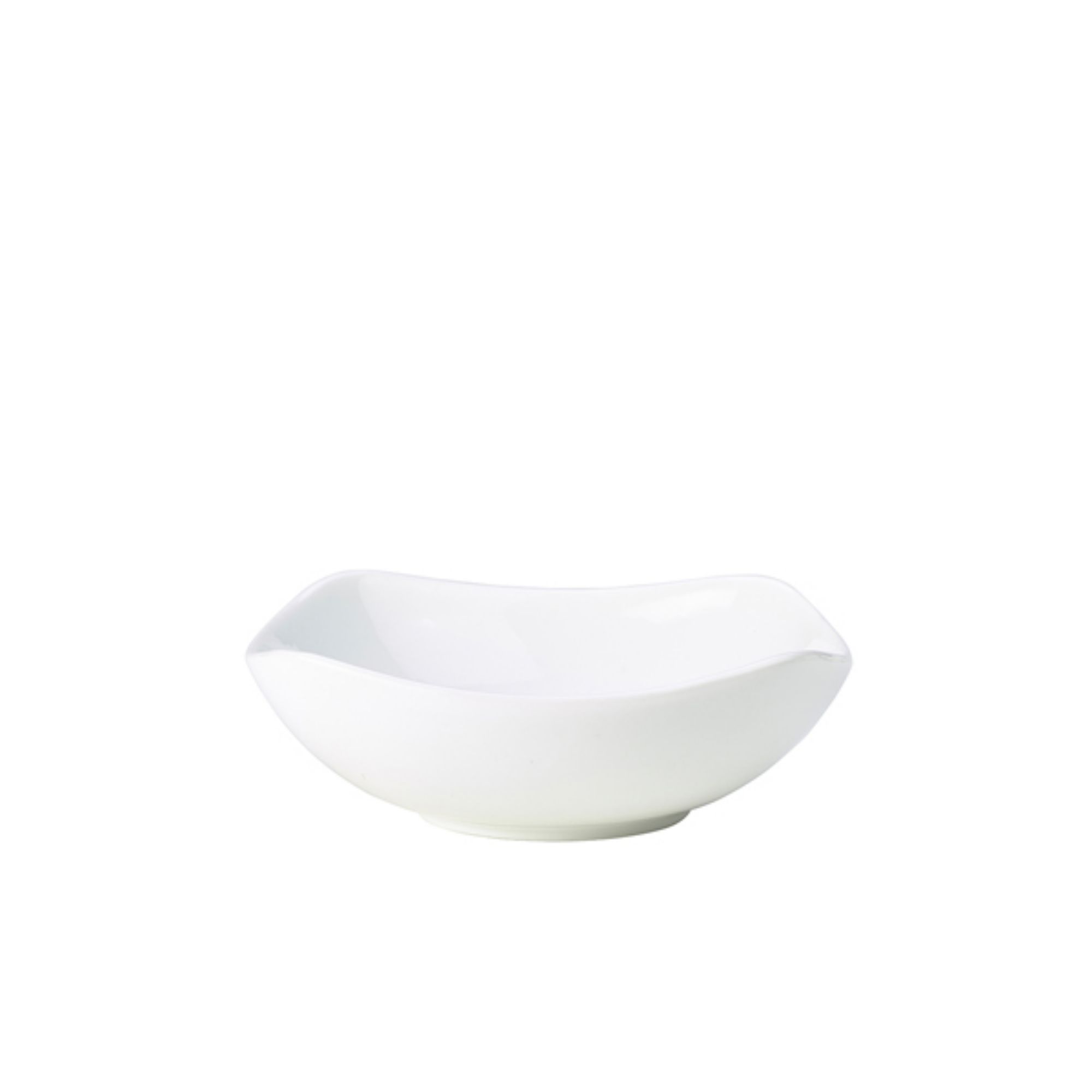 Picture of Genware Porcelain Rounded Square Bowl 17cm/ 6.5" - Pack of 6 - 364417