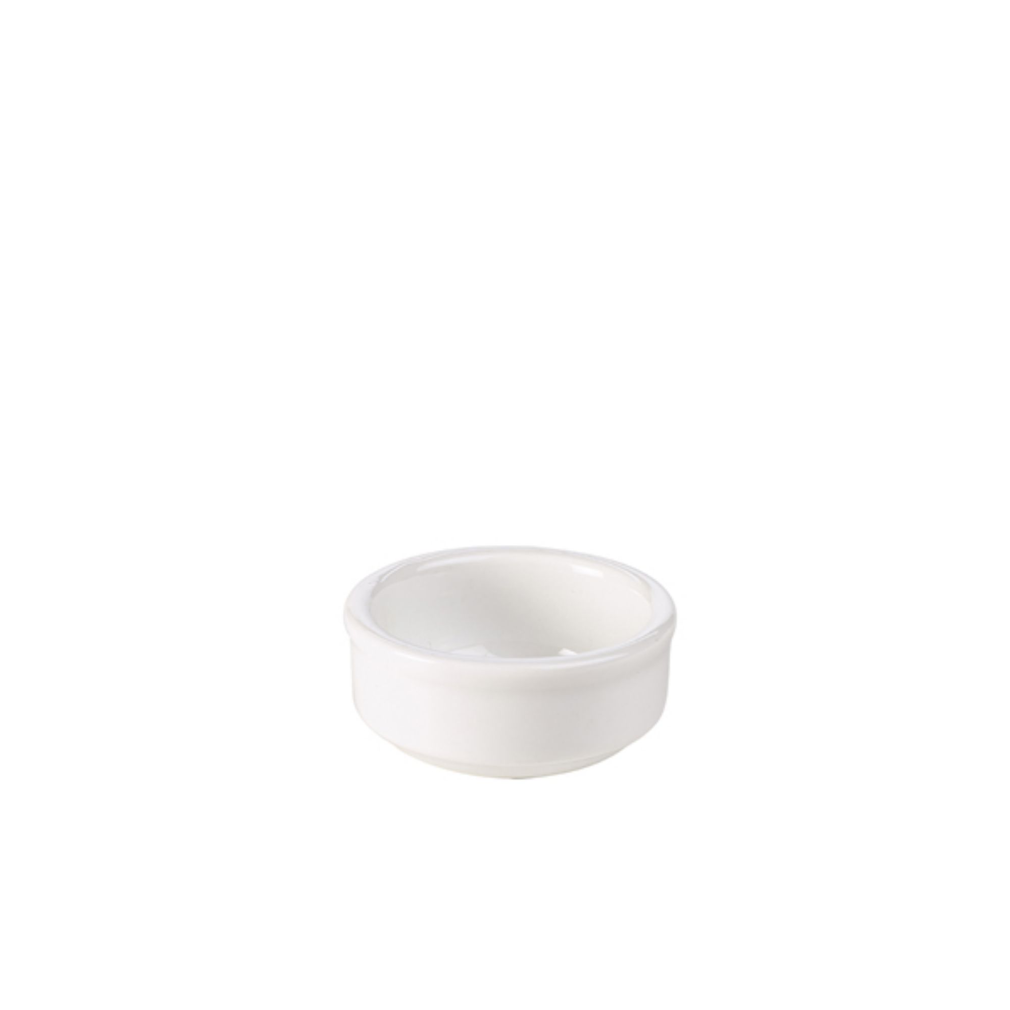Picture of Genware Porcelain Mustard/ Butter/ Sauce Dish 6cm/ 2.25" - Pack of 12 - 305606