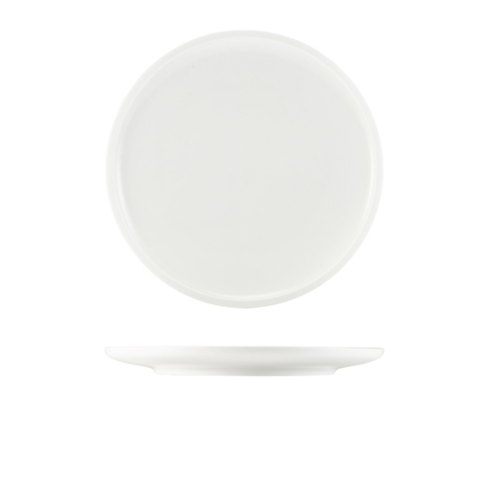 Picture of GenWare Porcelain Flat Rim Plate 26cm/ 10" - Pack of 4 - 161326