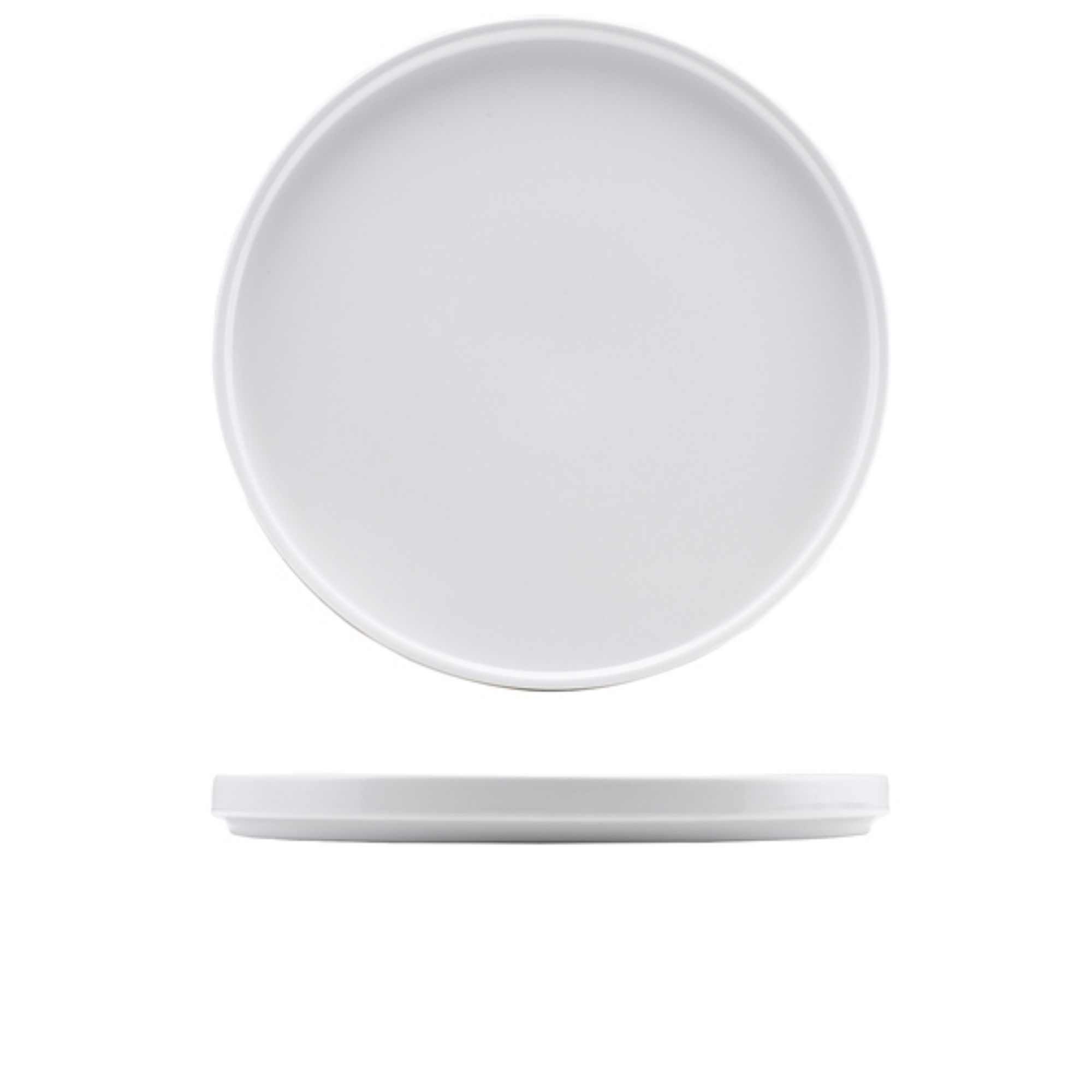 Picture of GenWare Porcelain Low Presentation Plate 30cm/ 12" - Pack of 4 - 160930