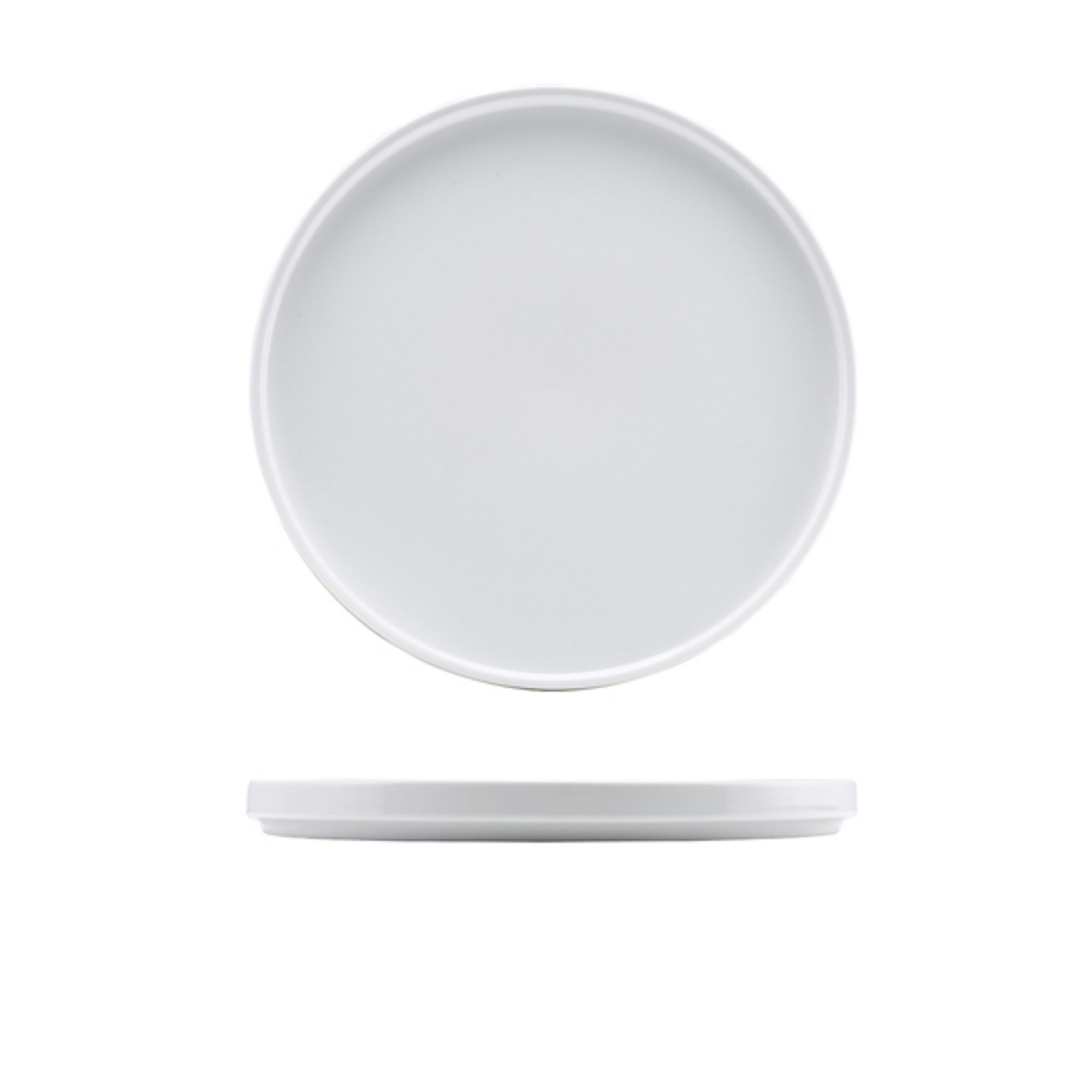 Picture of Genware Porcelain Low Presentation Plate 25cm/ 9.75" - Pack of 6 - 160925
