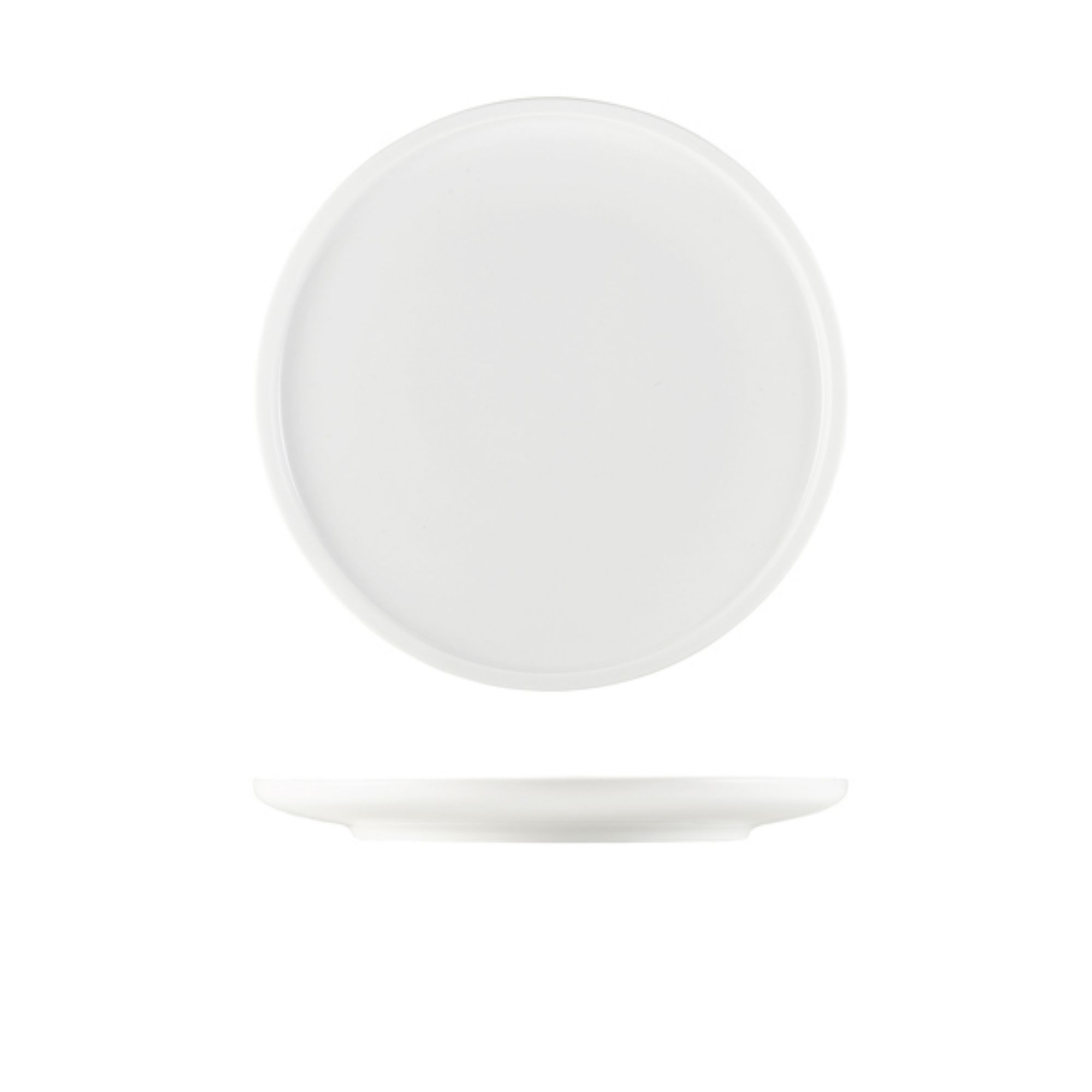 Picture of GenWare Porcelain Flat Rim Plate 23cm/ 9" - Pack of 6 - 161323