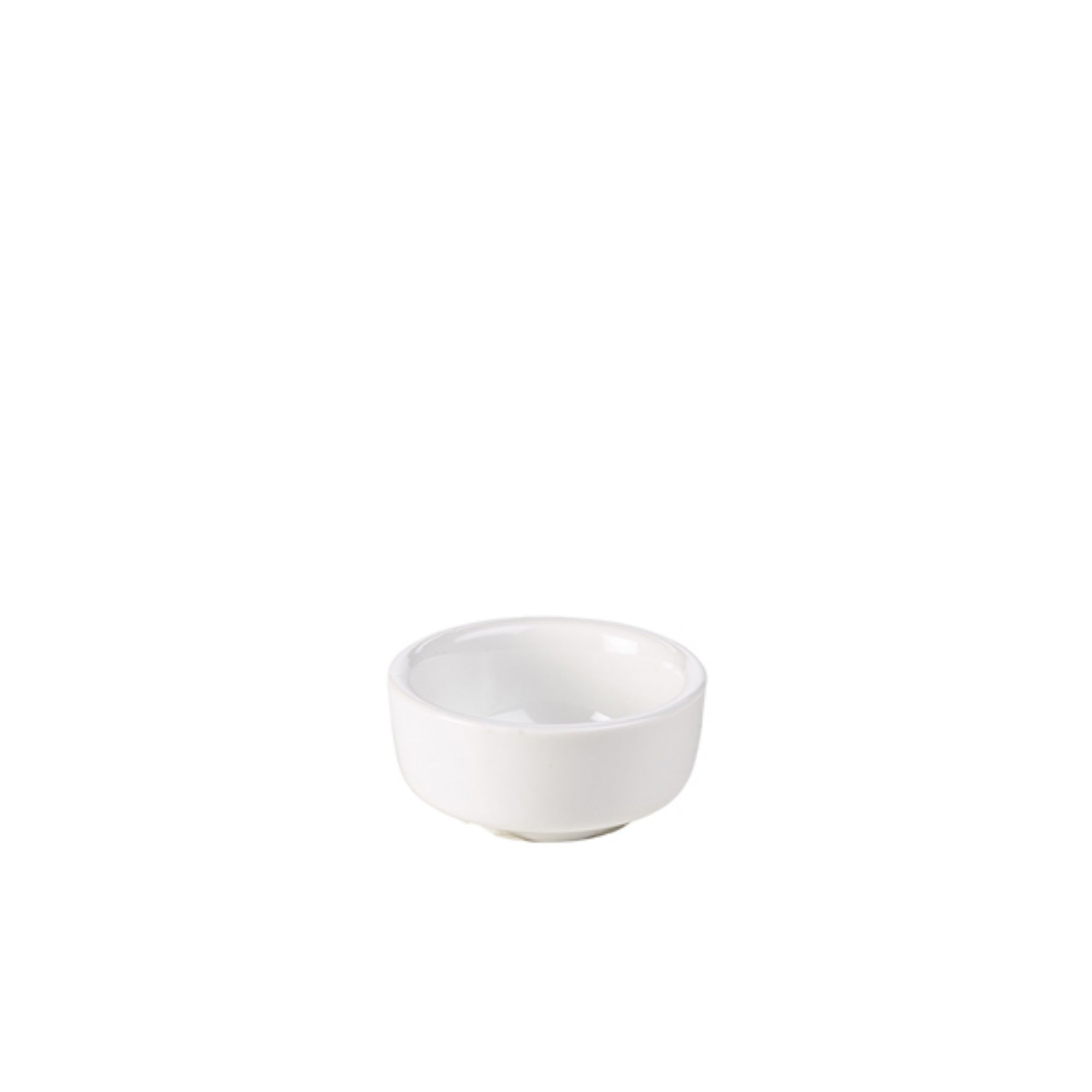 Picture of Genware Porcelain Butter Pat 6.5cm/  2.5" - Pack of 12 - 302106