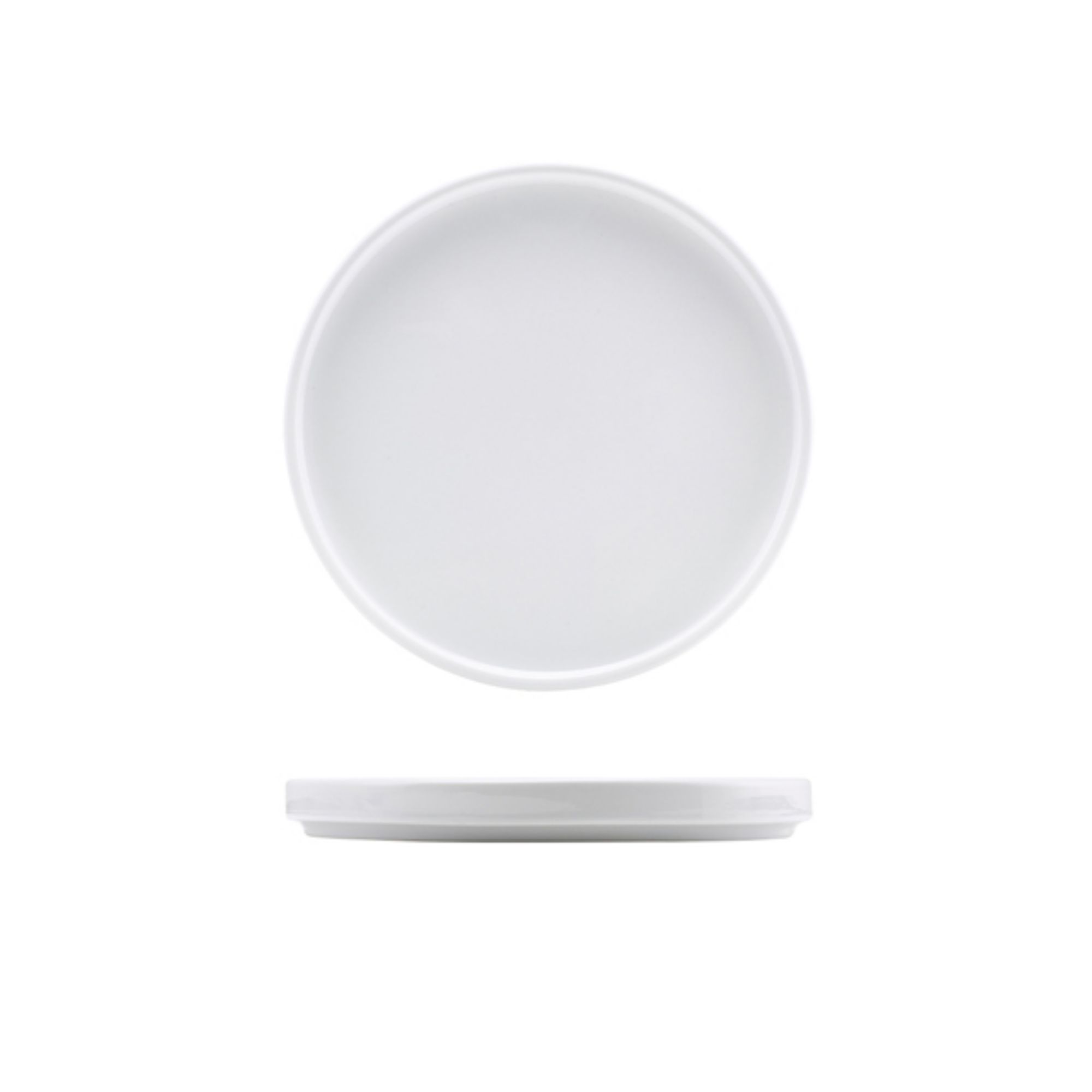 Picture of Genware Porcelain Low Presentation Plate 20cm/ 8" - Pack of 6 - 160920