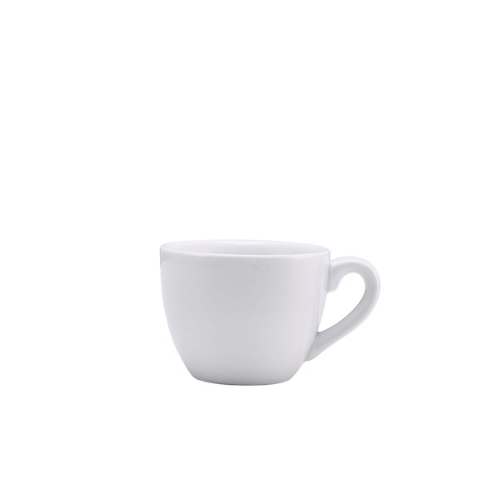 Picture of Genware Porcelain Bowl Shaped Cup 9cl/ 3oz - Pack of 6 - 312109