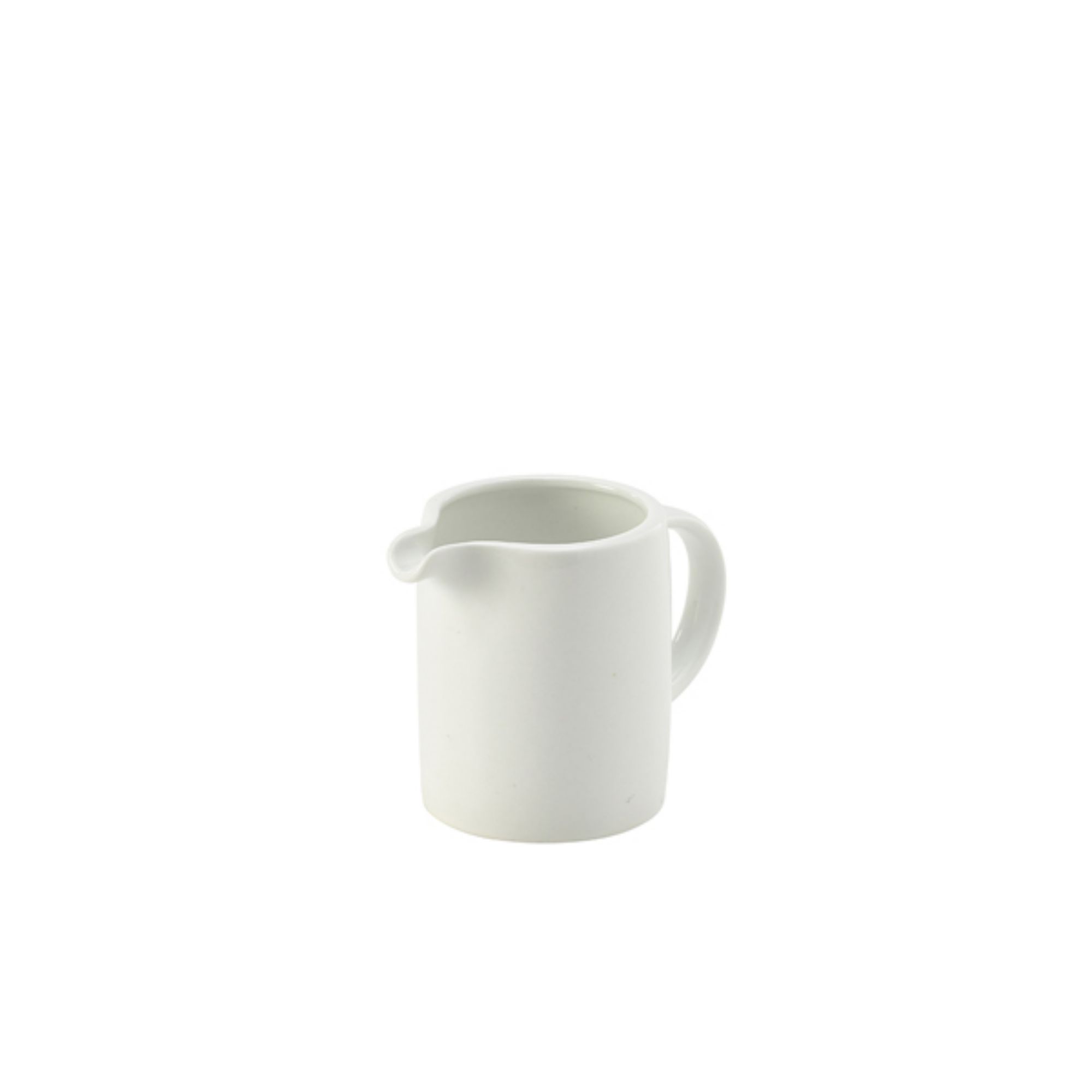 Picture of Genware Porcelain Solid Milk Jug 12cl/ 4oz - Pack of 6 - 21-101