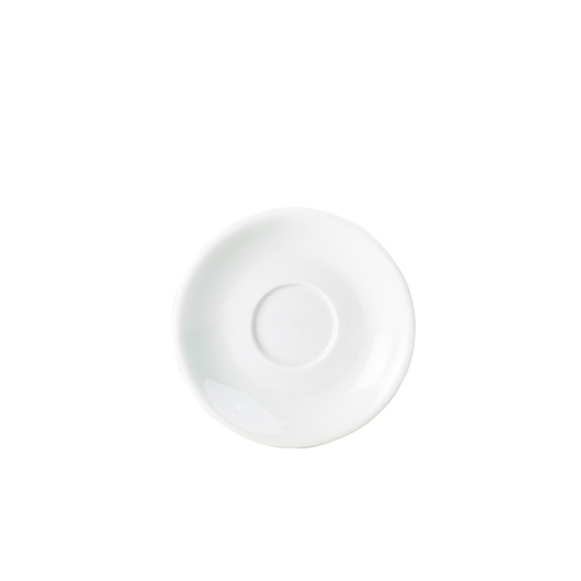 Picture of Genware Porcelain Saucer 14.5cm/ 5.75" - Pack of 6 - 182114