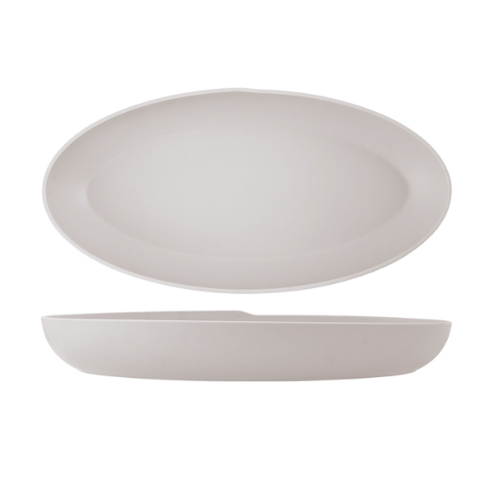 Picture of White Copenhagen Oval Melamine Deep Dish 55 x 27.5 x 7.5cm - CP550145