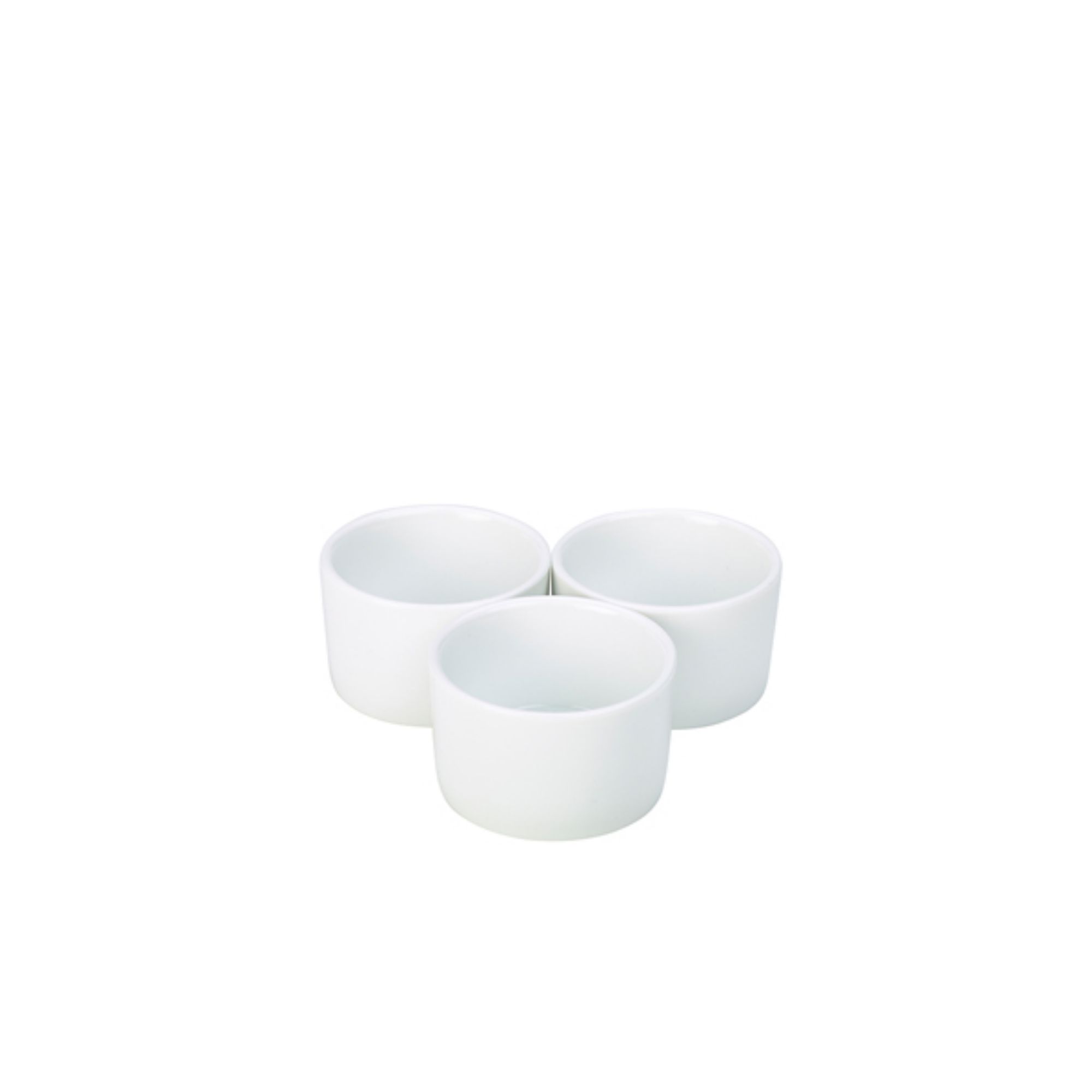 Picture of Genware Porcelain Contemporary Smooth Ramekin 8cm/ 3" - Pack of 6 - RAMCON8-W