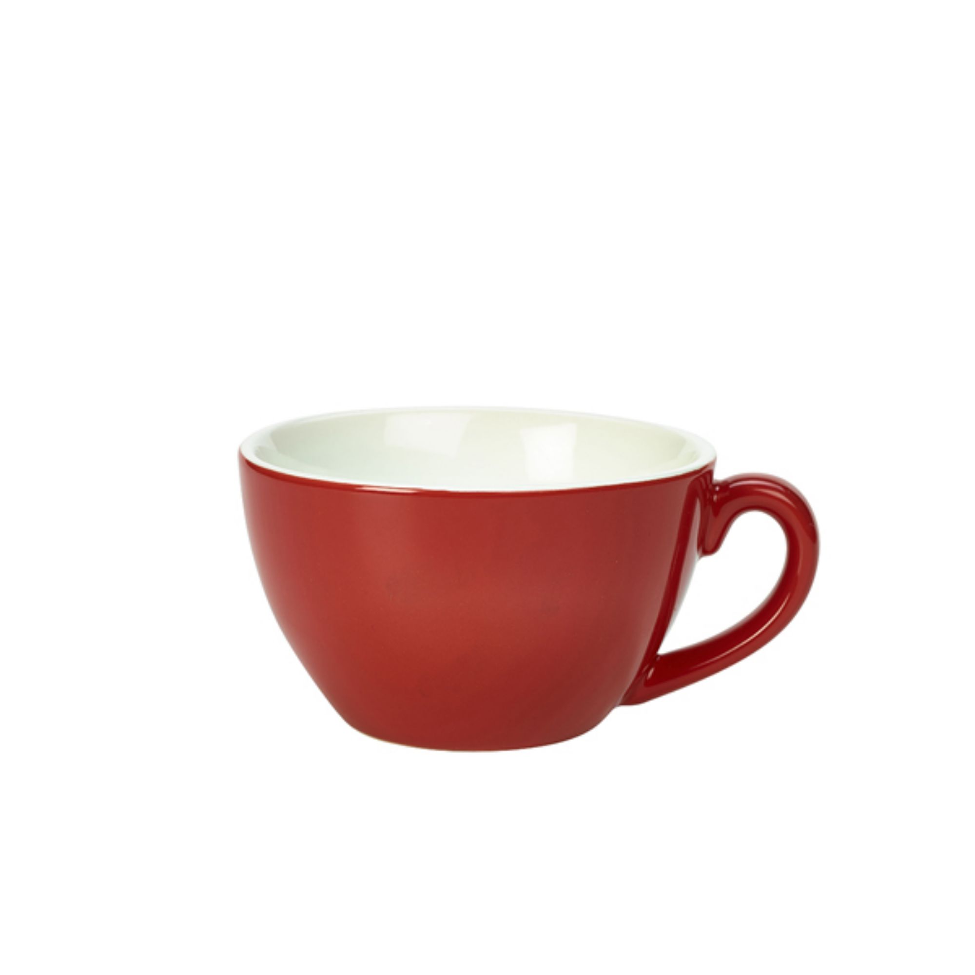 Picture of Genware Porcelain Red Bowl Shaped Cup 34cl/ 12oz - Pack of 6 - 322134R