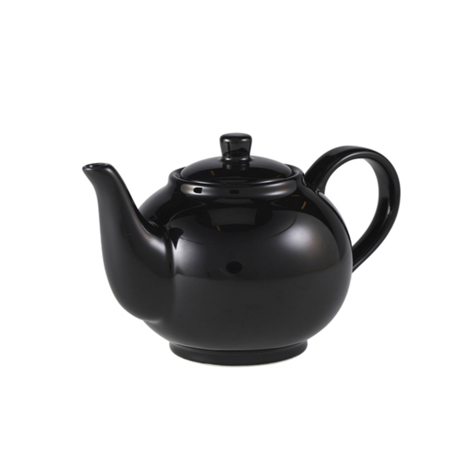 Picture of Genware Porcelain Black Teapot 45cl/ 15.75oz - Pack of 6 - 393945BK