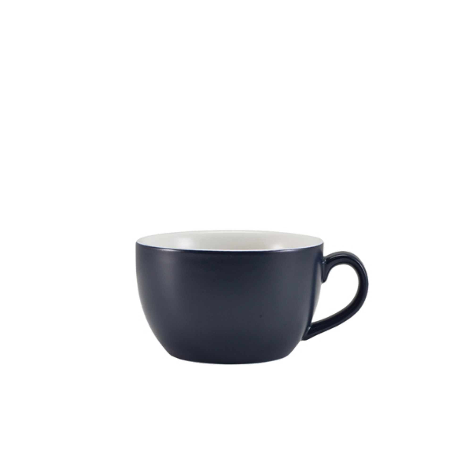 Picture of GenWare Porcelain Matt Blue Bowl Shaped Cup 25cl/ 8.75oz - Pack of 6 - 322125MBL