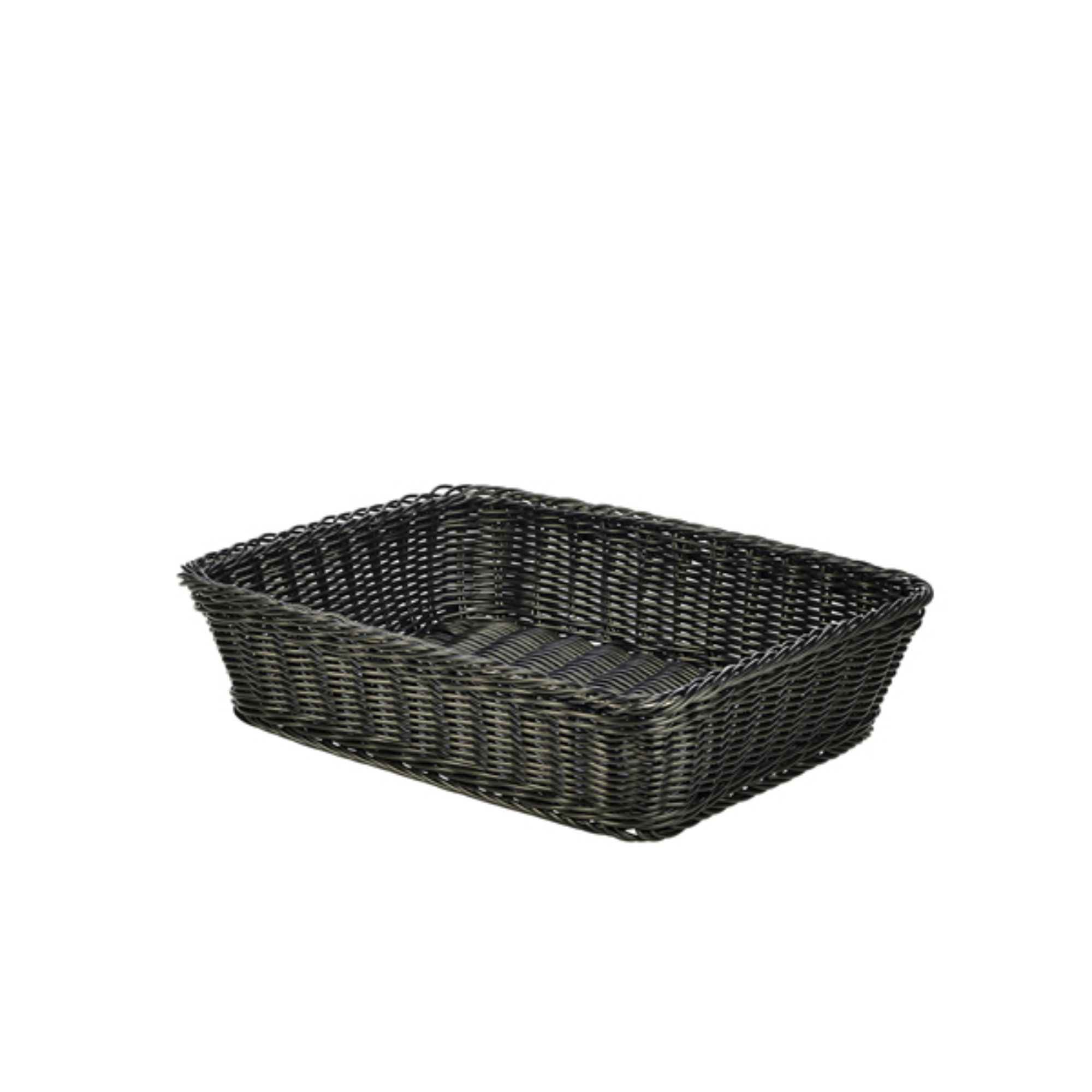 Picture of Polywicker Display Basket Black 36.5 x 29 x 9cm - PWB-3629BK