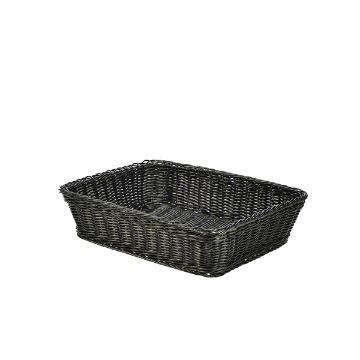 Picture of Polywicker Display Basket Black 36.5 x 29 x 9cm