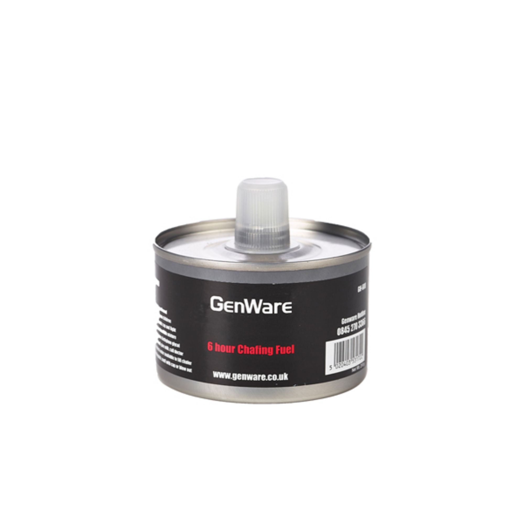 Picture of Gen-Heat DEG Adj Heat Chafing Fuel 6 Hour Can - Pack of 24 - GH-600