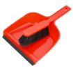 Picture of Jantex Dustpan & Brush Set - Red - HZ840
