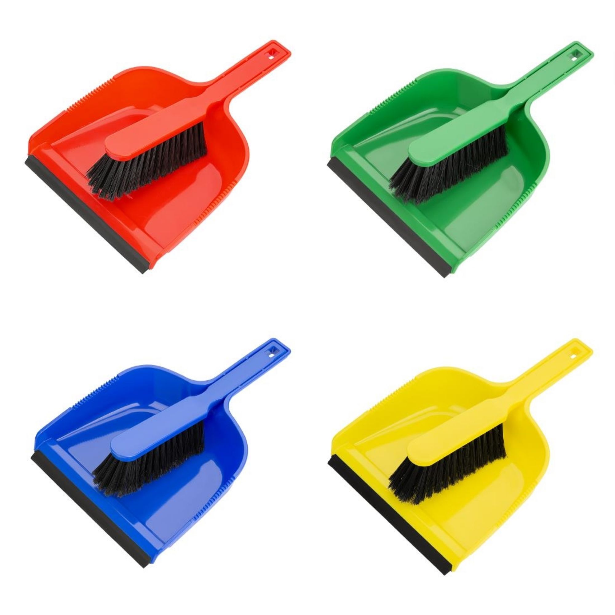 Picture of Jantex Dustpan & Brush Set - Red