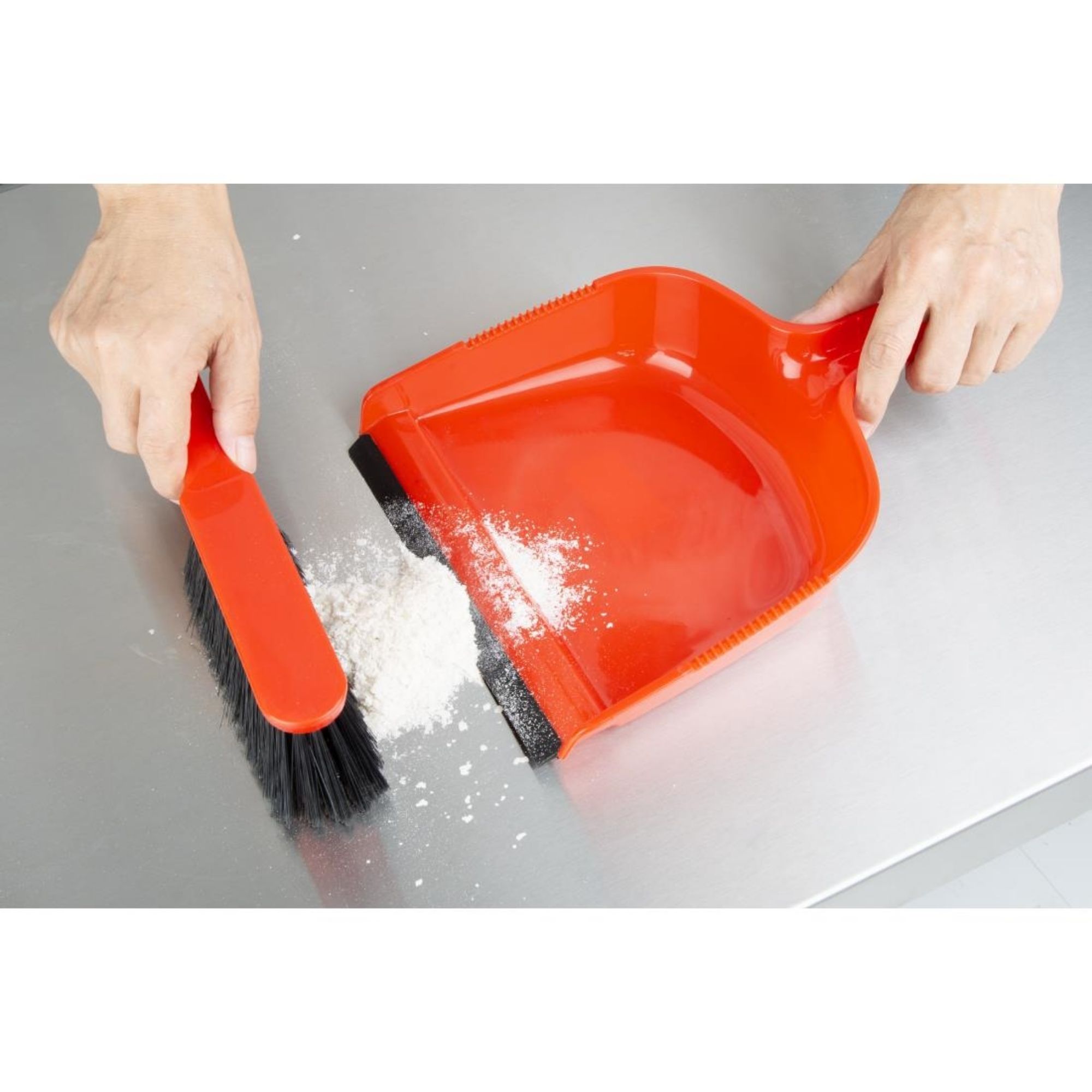 Picture of Jantex Dustpan & Brush Set - Red