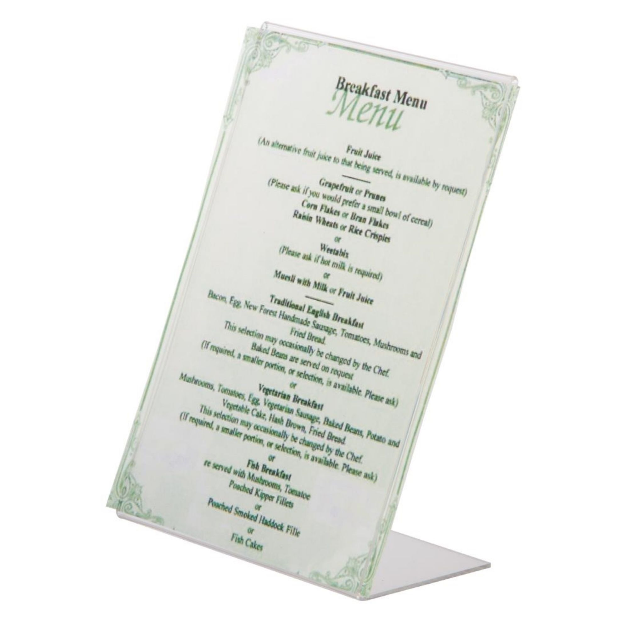 Picture of Slanted Acrylic Menu Holder A5