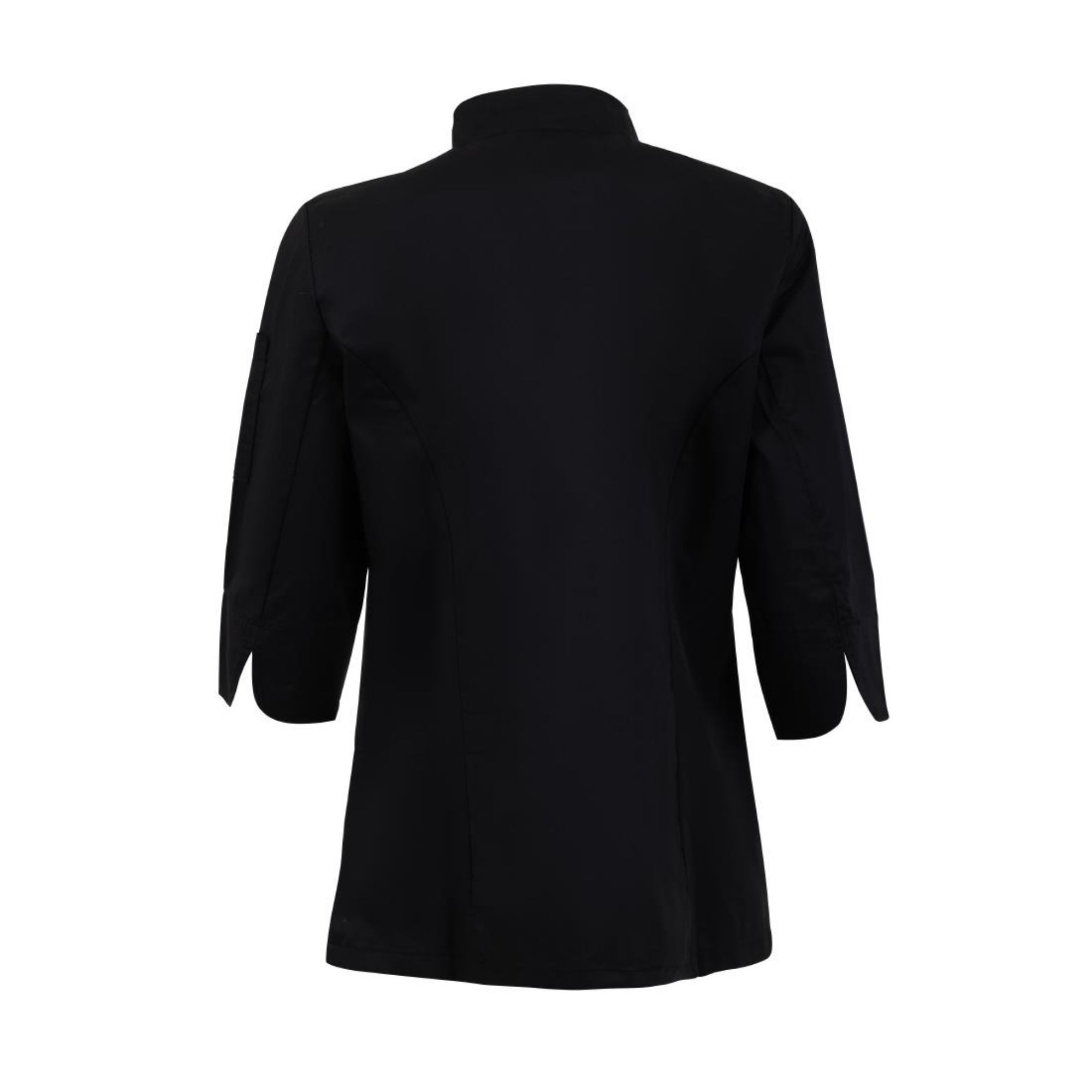 Picture of Whites Ladies Fitted Chef Jacket Black Size L
