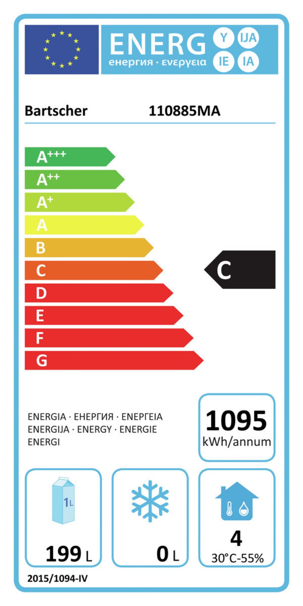 Picture of Bartscher Refrigerated counter  S2T2-150 MA