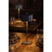Picture of Olympia Lucca Table Lamp Squared Dome Grey 300mm - HZ215