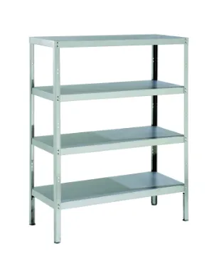 Picture of Parry RACK4S - Stainless Steel Storage Rack With 4 Shelves And Adjustable Feet  1500 x 400 x 1500