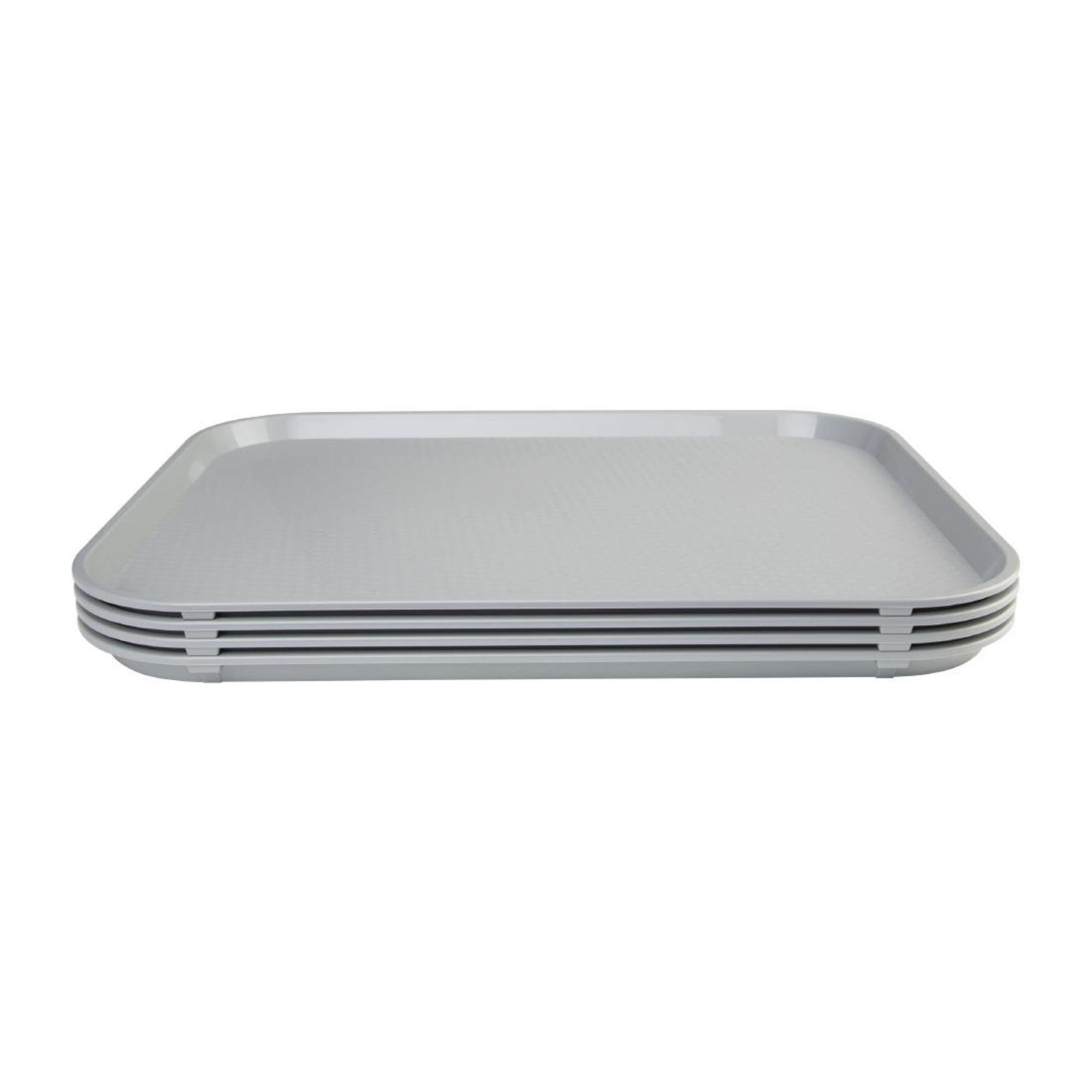 Picture of Olympia Kristallon Polypropylene Fast Food Tray Grey Large 450mm