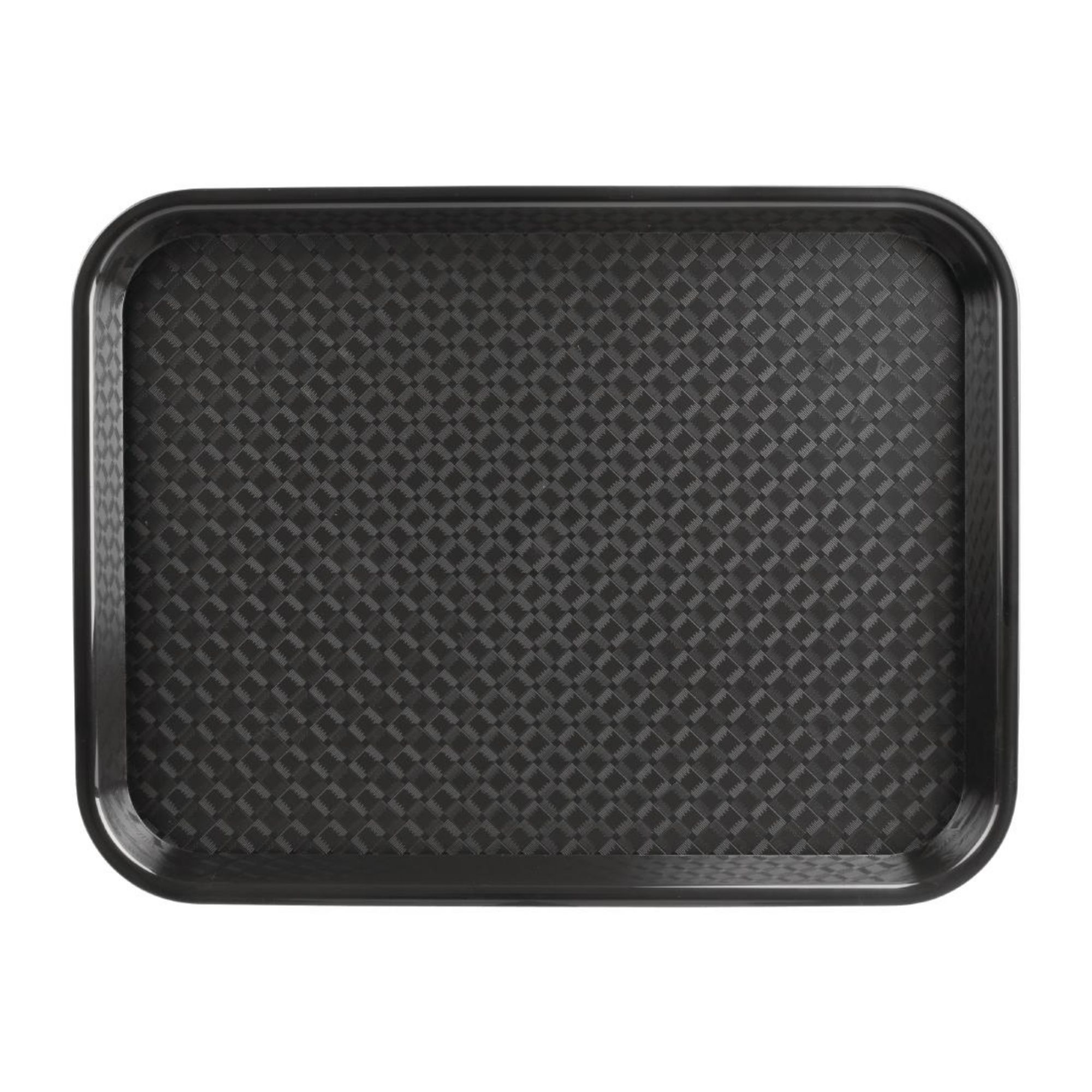 Picture of Olympia Kristallon Polypropylene Fast Food Tray Black Large 450mm - P507