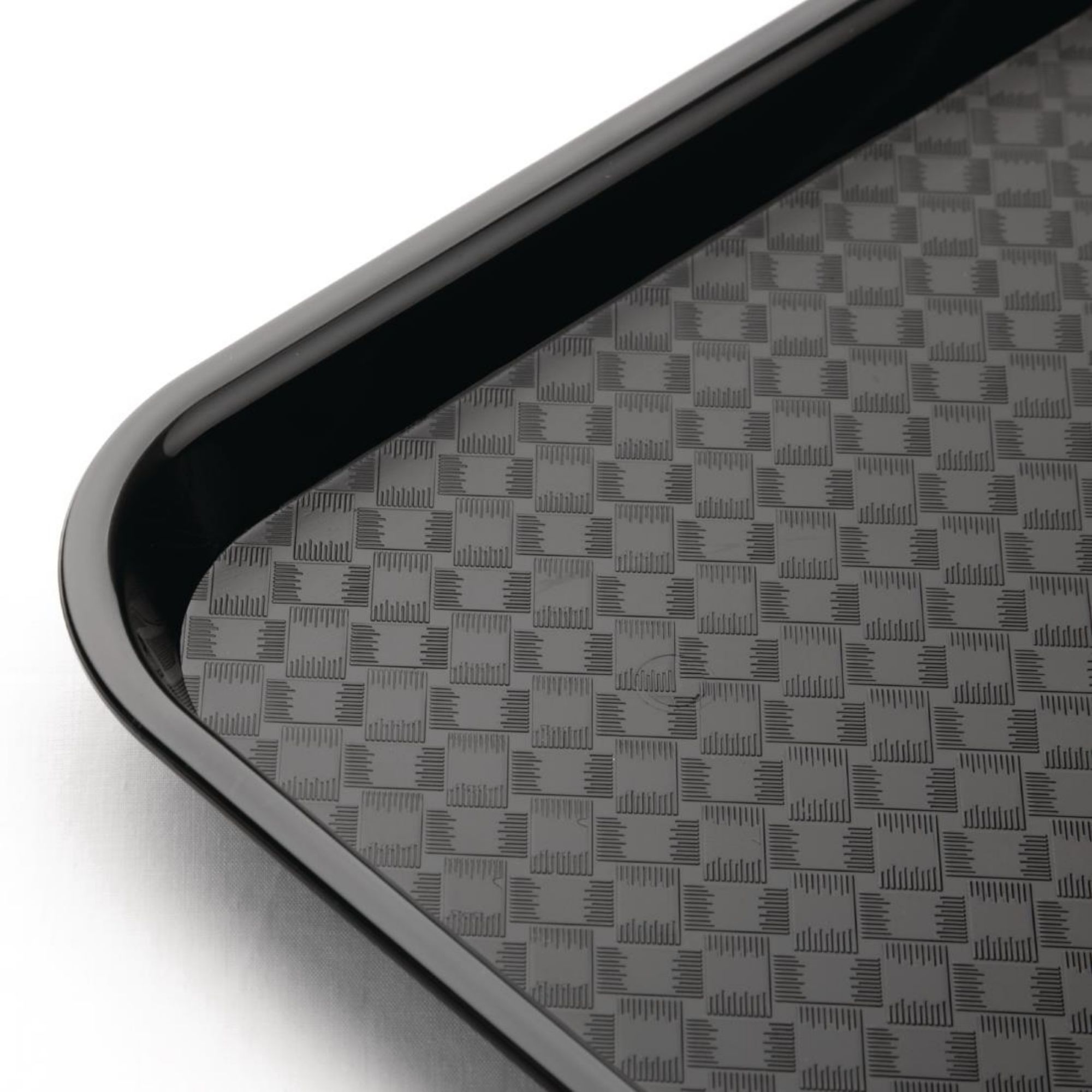 Picture of Olympia Kristallon Polypropylene Fast Food Tray Black Large 450mm