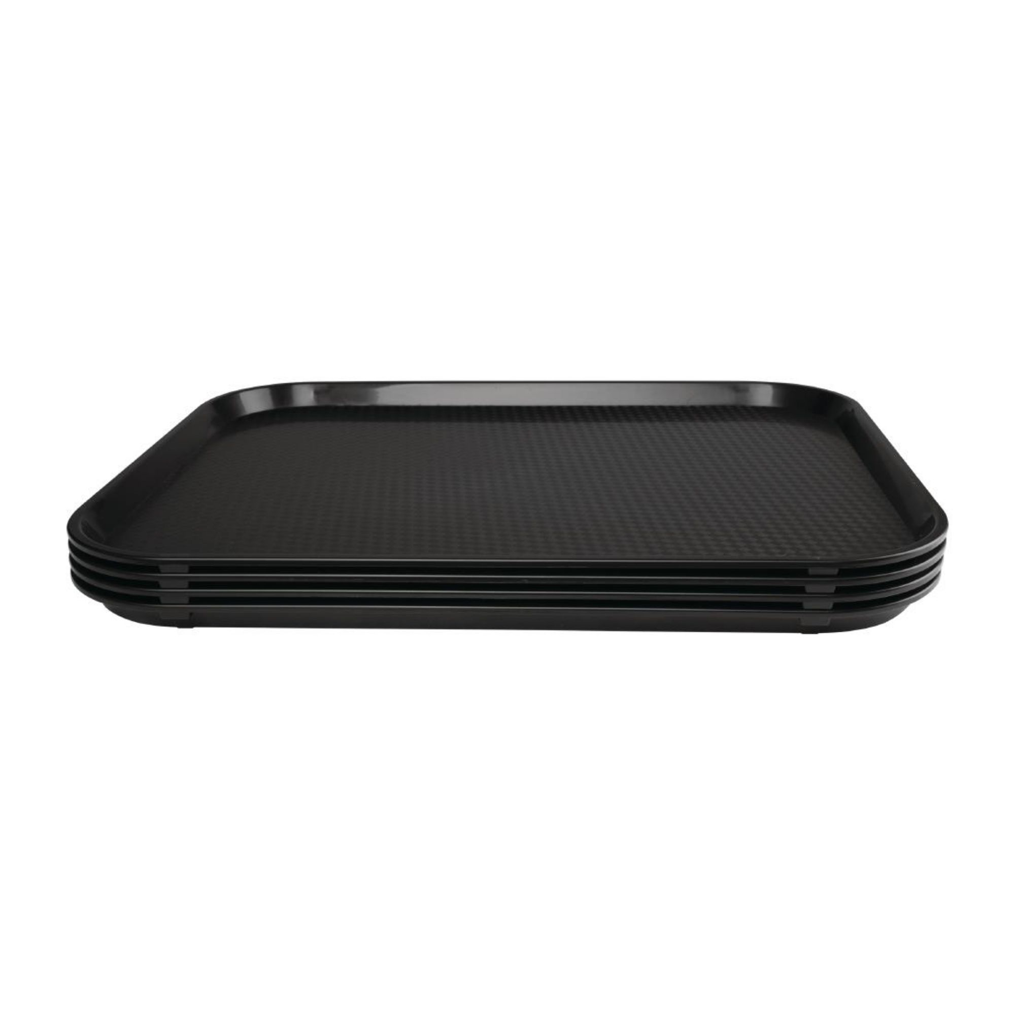 Picture of Olympia Kristallon Polypropylene Fast Food Tray Black Large 450mm