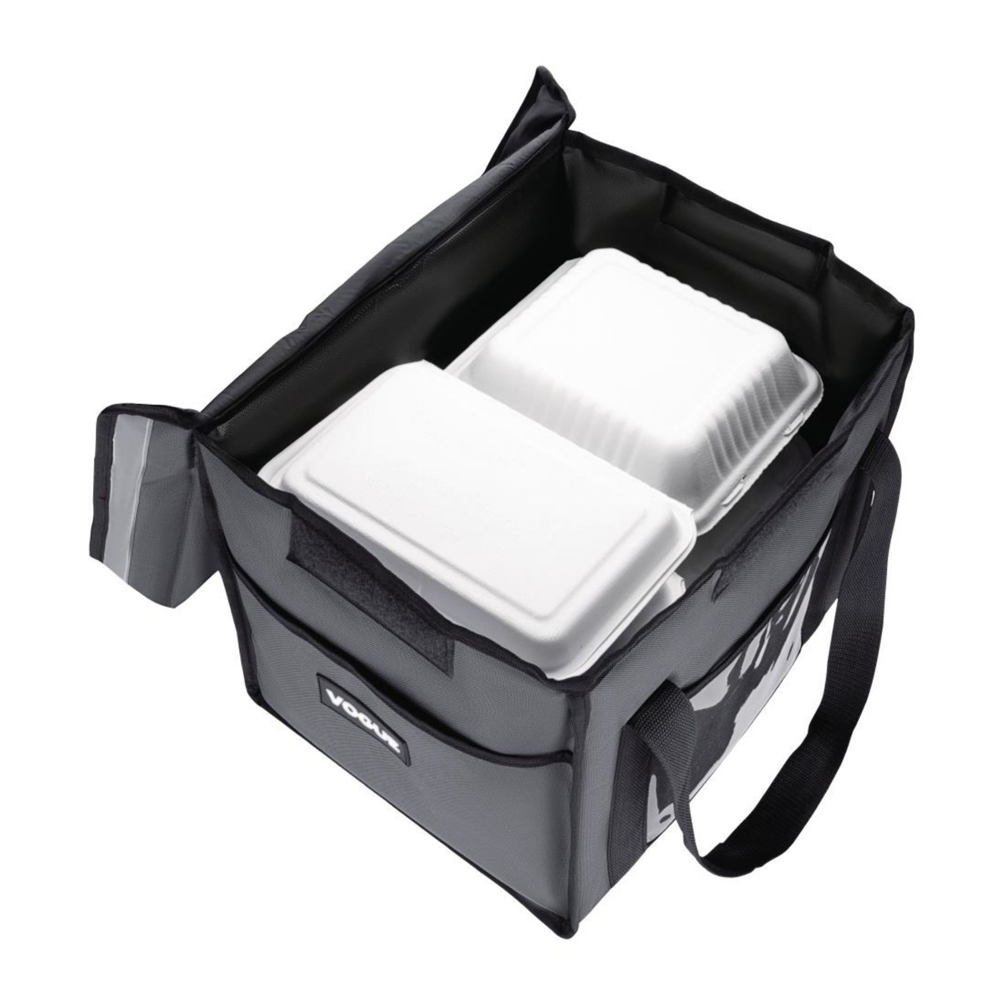 Picture of Vogue Insulated Folding Delivery Bag Grey 380x305x380mm