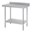 Picture of Vogue Stainless Steel Prep Table with Upstand 900mm - T380