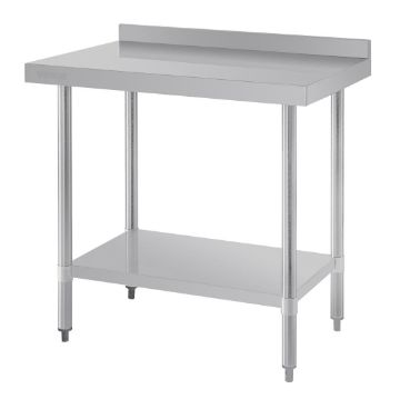 Picture of Vogue Stainless Steel Prep Table with Upstand 900mm