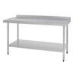 Picture of Vogue Stainless Steel Prep Table with Upstand 1500mm - T382