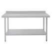 Picture of Vogue Stainless Steel Prep Table with Upstand 1500mm - T382