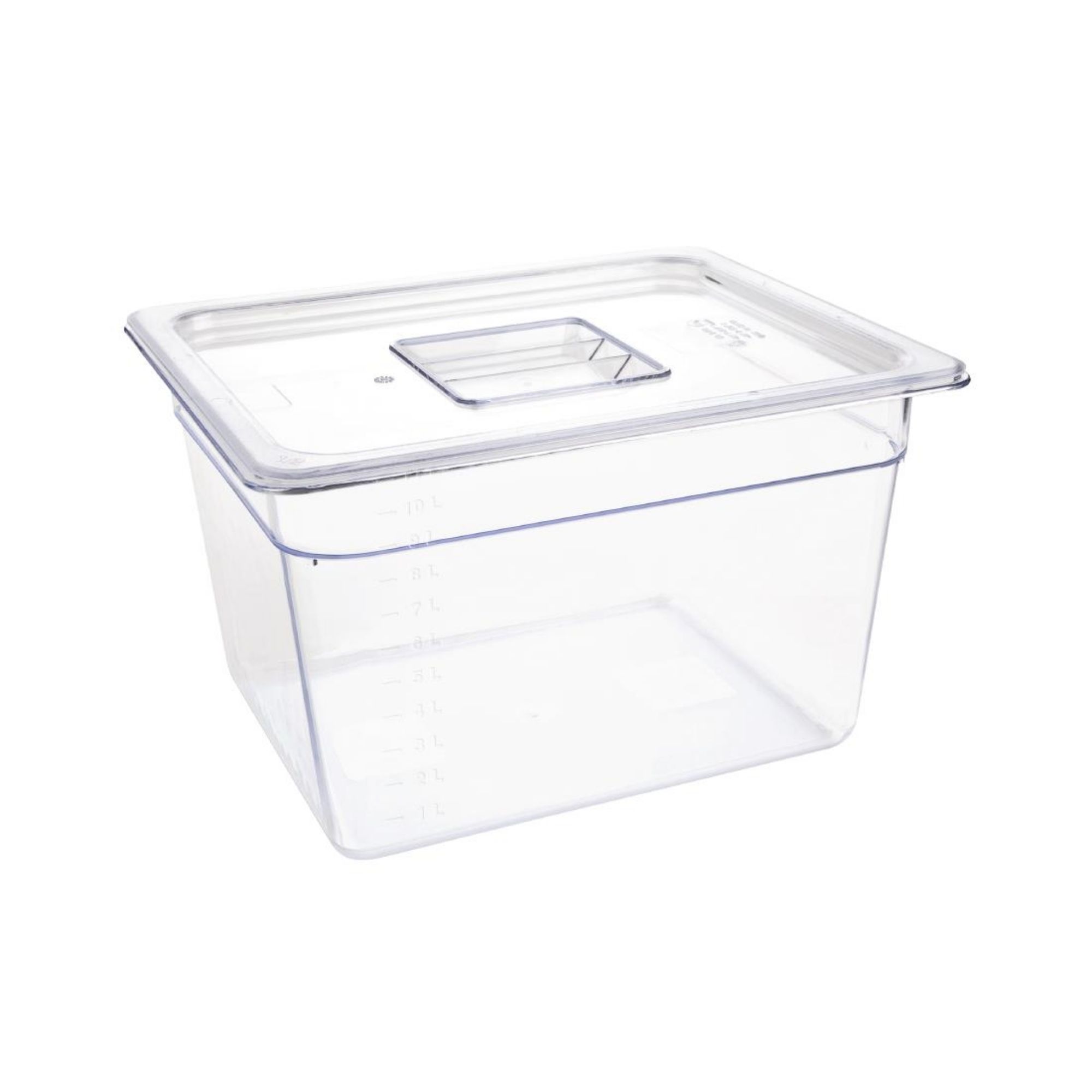 Picture of Vogue Polycarbonate 1/2 Gastronorm Container 200mm Clear