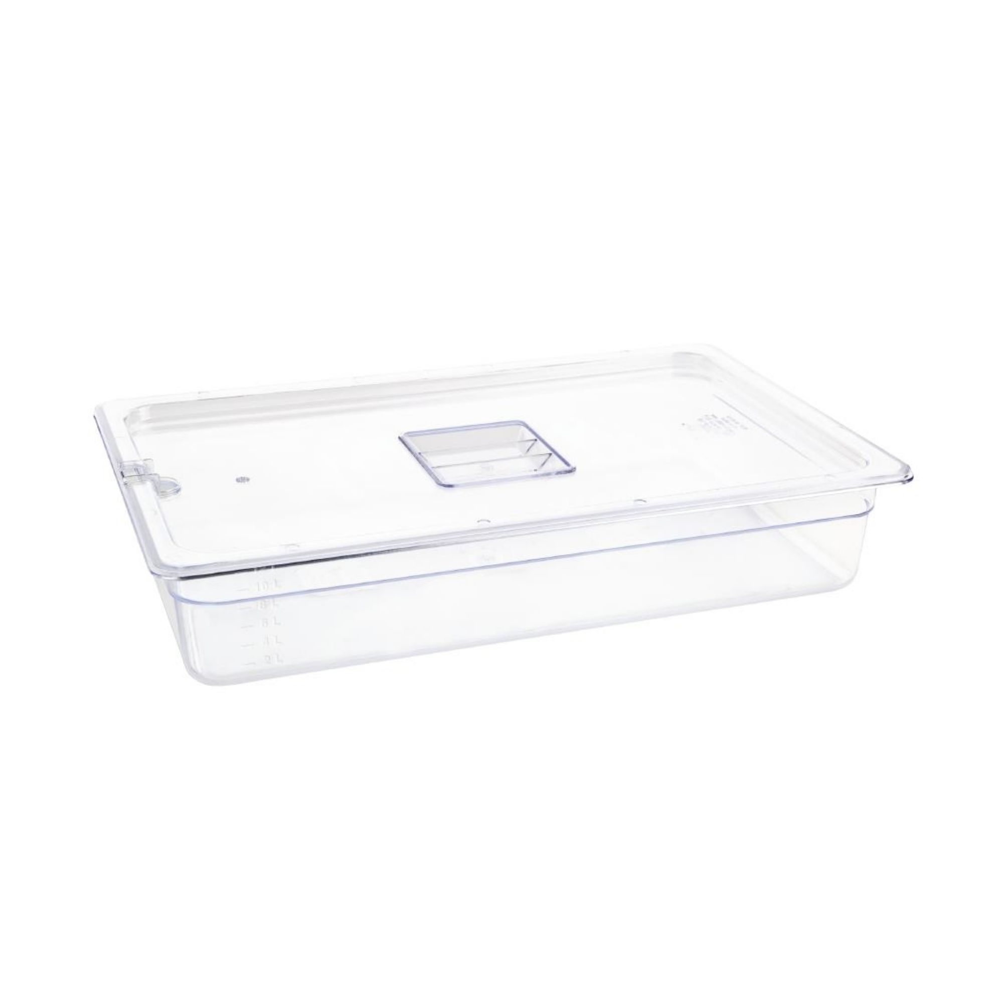 Picture of Vogue Polycarbonate 1/1 Gastronorm Container 100mm Clear