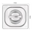 Picture of Vogue Stainless Steel 1/6 Gastronorm Lid - K993