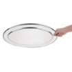 Picture of Olympia Stainless Steel Oval Serving Tray 500mm - K367