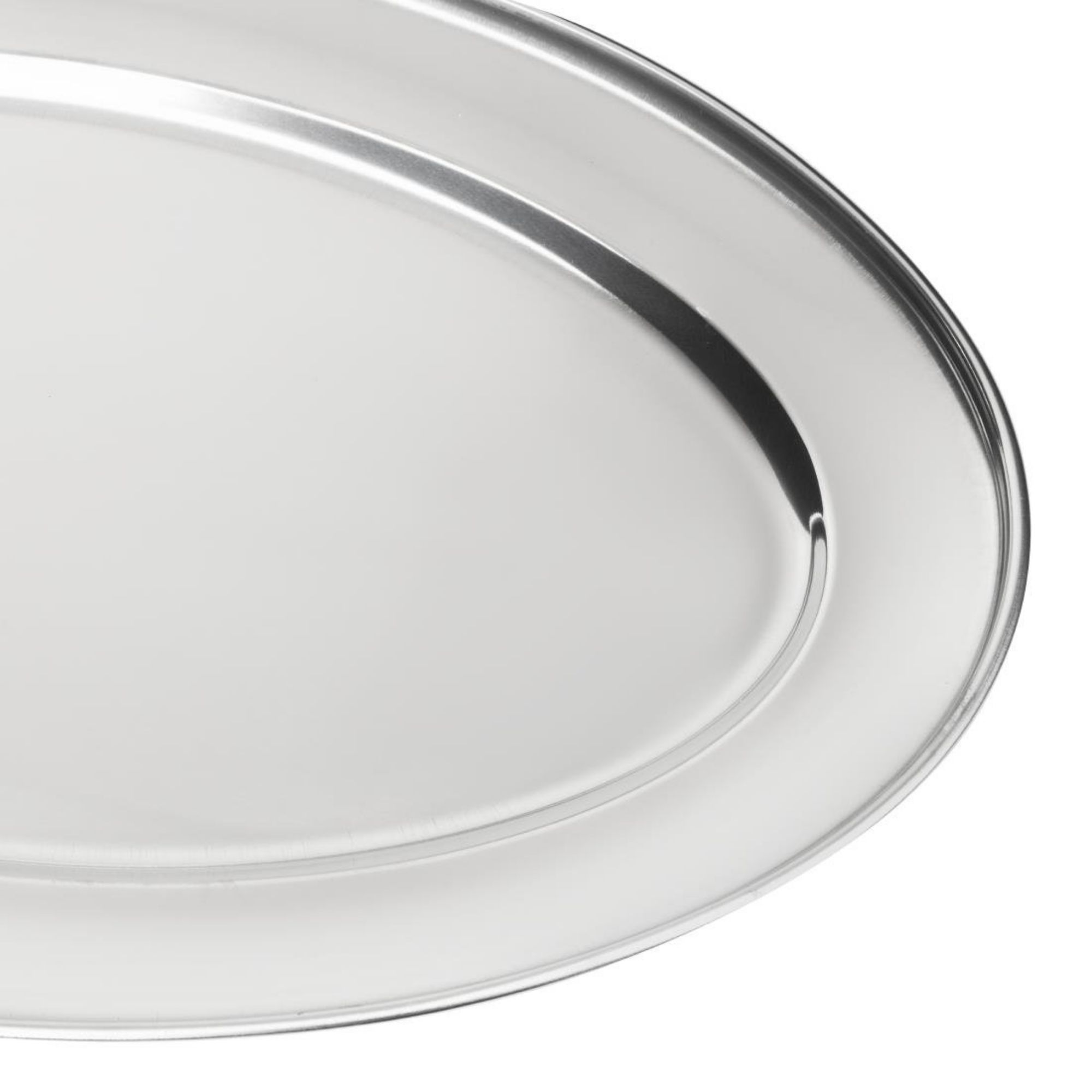 Picture of Olympia Stainless Steel Oval Serving Tray 300mm